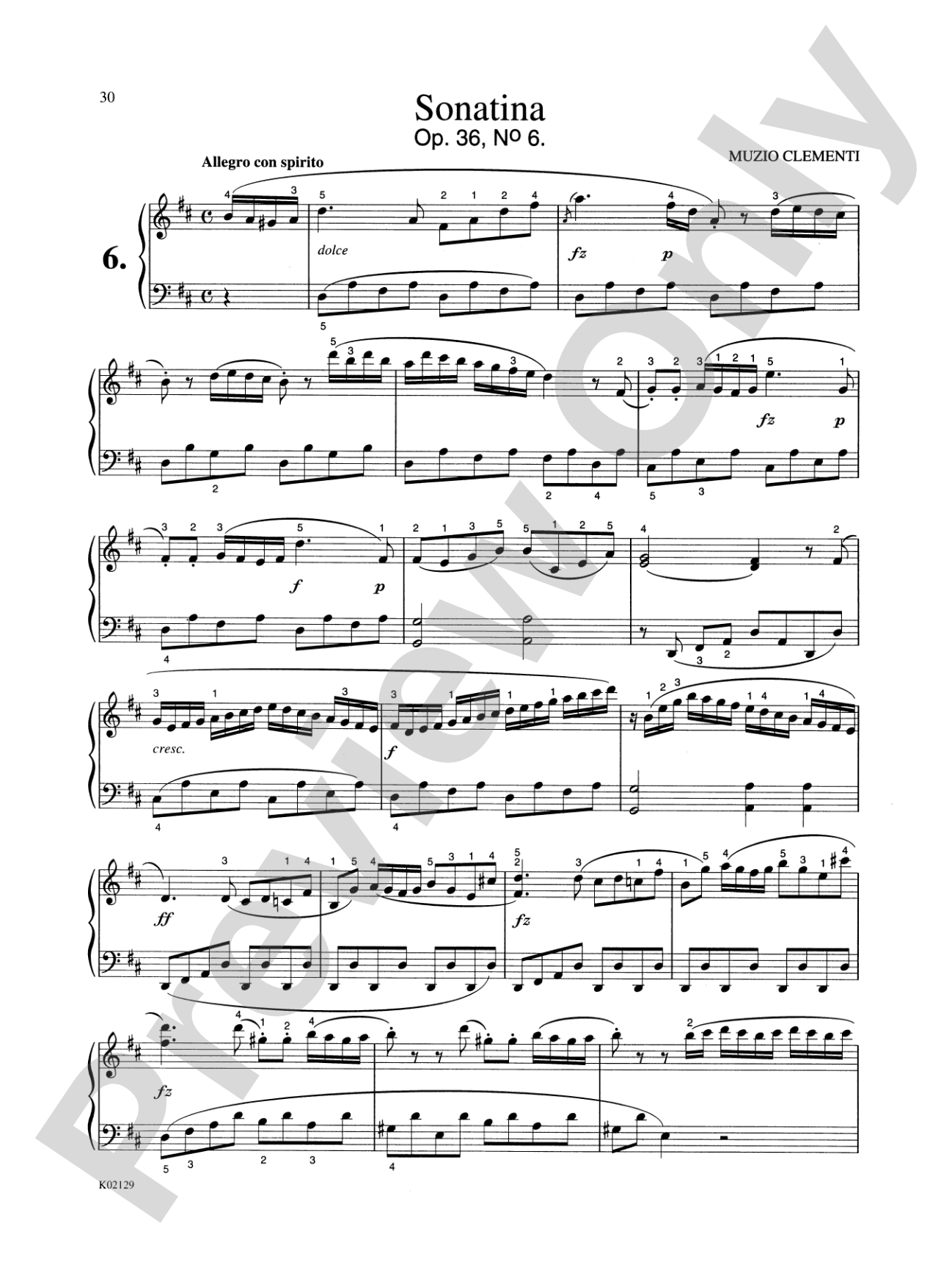 Clementi: Six Sonatinas, Op. 36