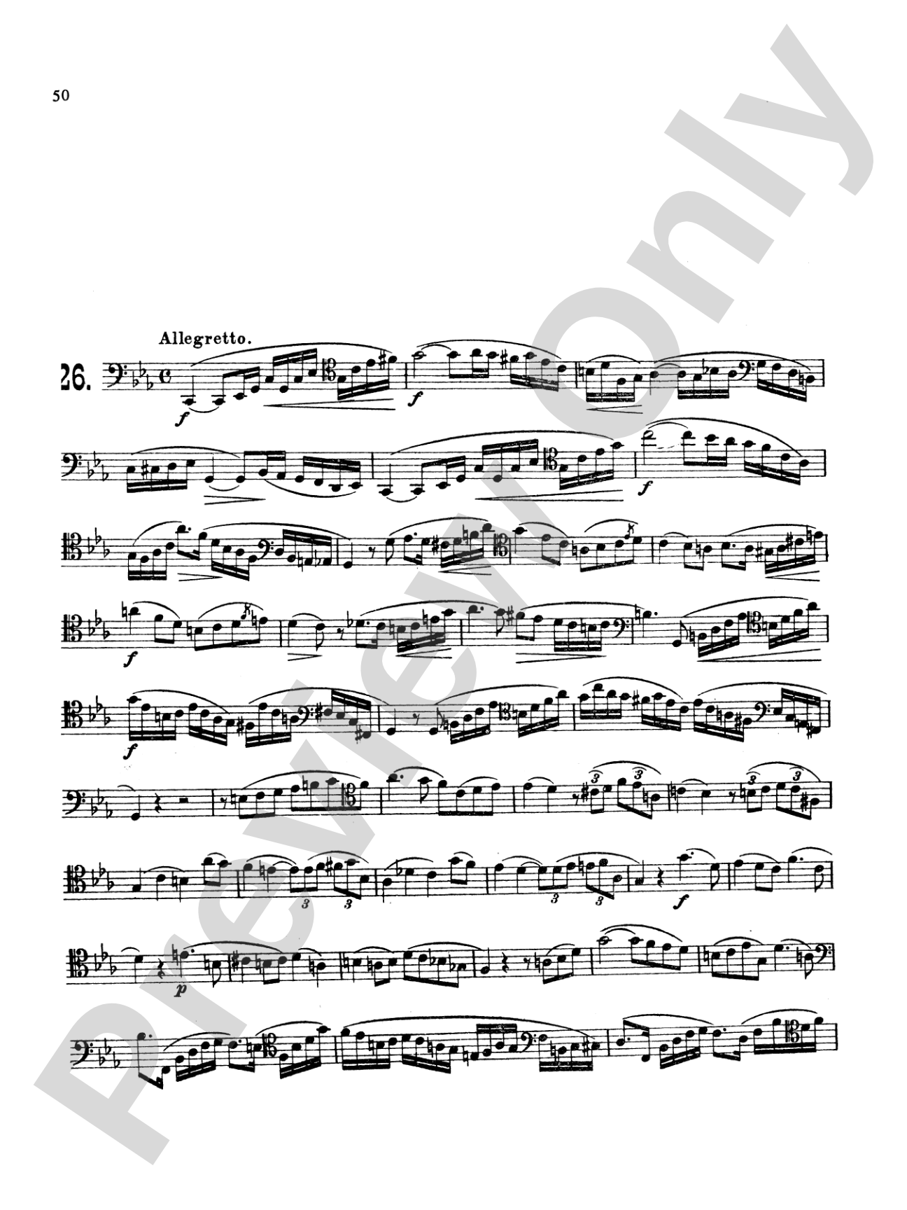 Milde: Fifty Concert Studies, Op. 26
