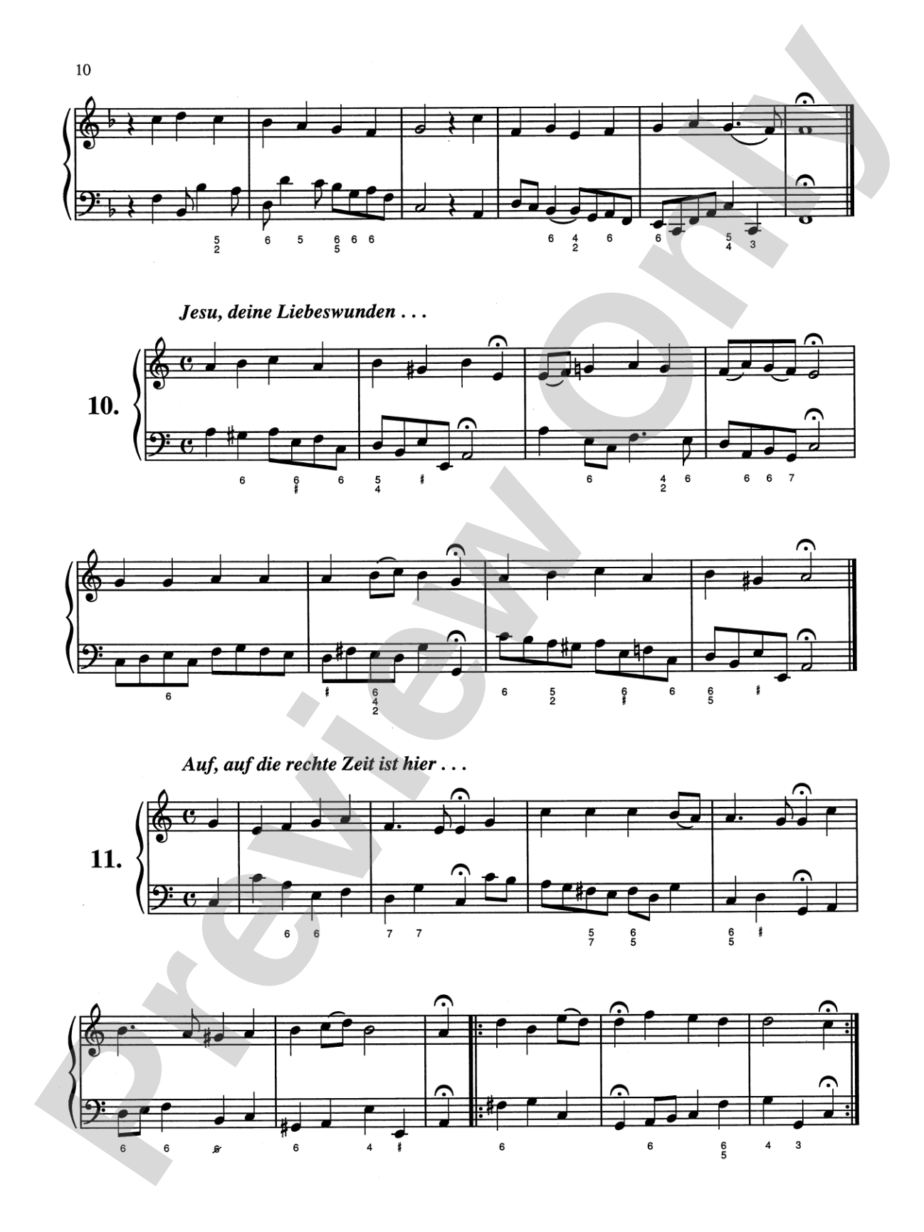 Bach: Sixty-nine Chorales with figured bass (Ed. Hans Bischoff): Piano Book