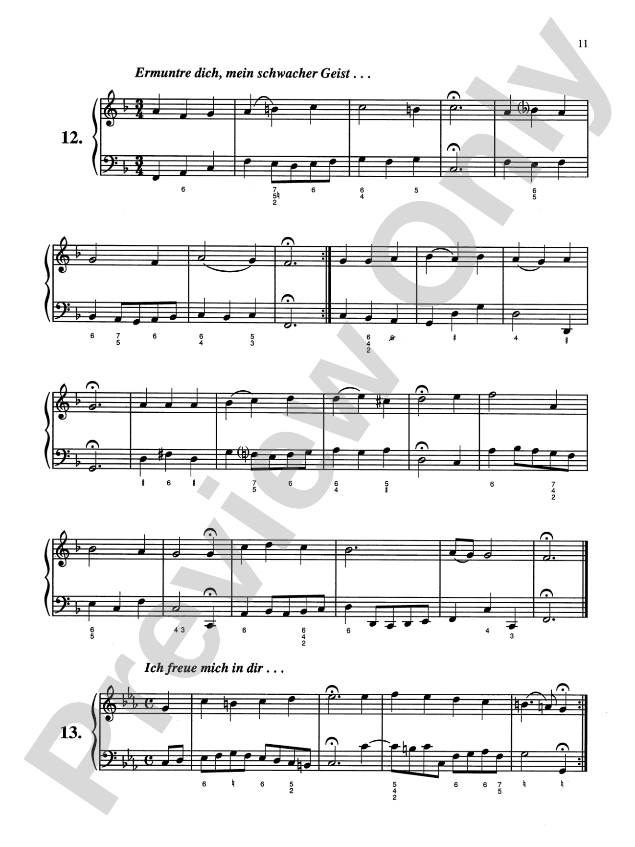 Bach: Sixty-nine Chorales with figured bass (Ed. Hans Bischoff): Piano Book