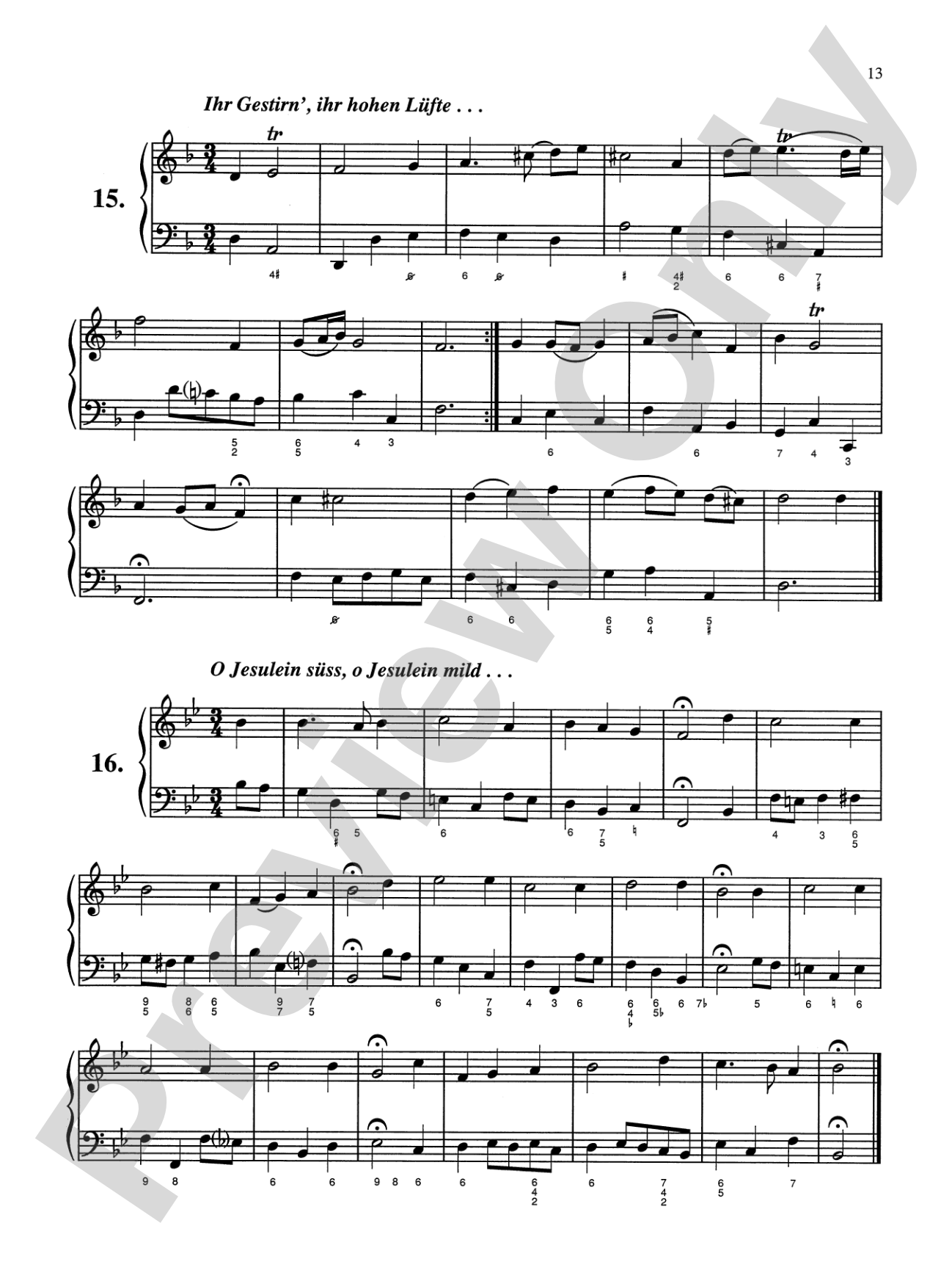 Bach: Sixty-nine Chorales with figured bass (Ed. Hans Bischoff): Piano Book