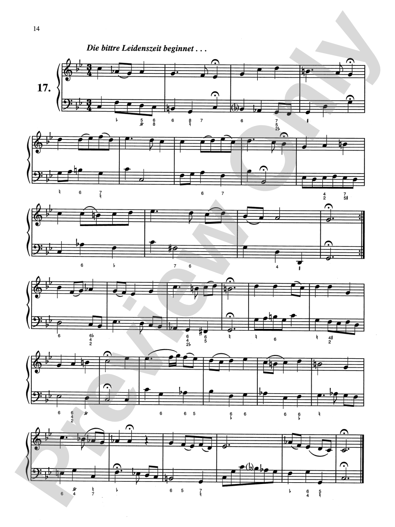 Bach: Sixty-nine Chorales with figured bass (Ed. Hans Bischoff): Piano Book
