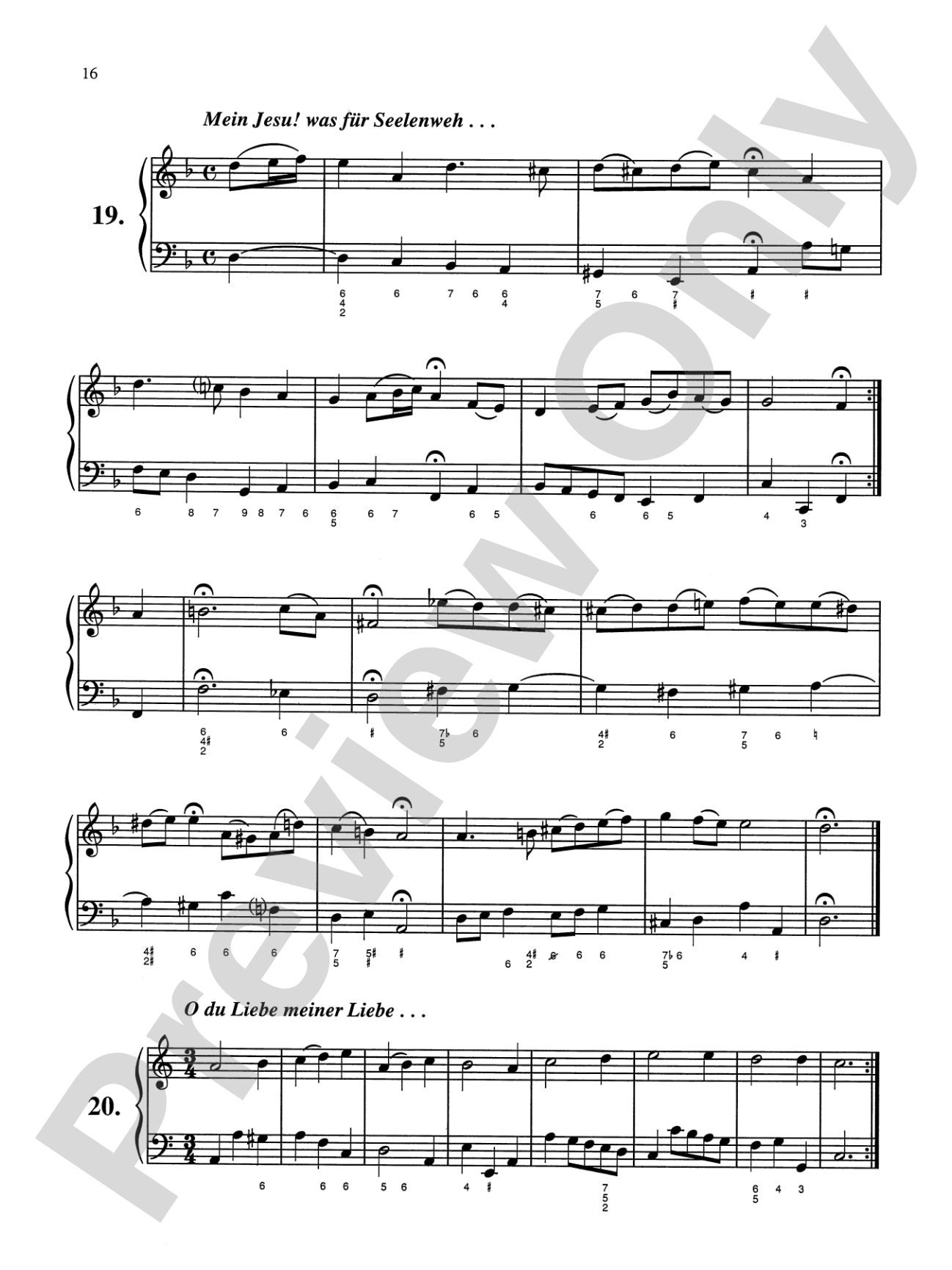 Bach: Sixty-nine Chorales with figured bass (Ed. Hans Bischoff): Piano Book