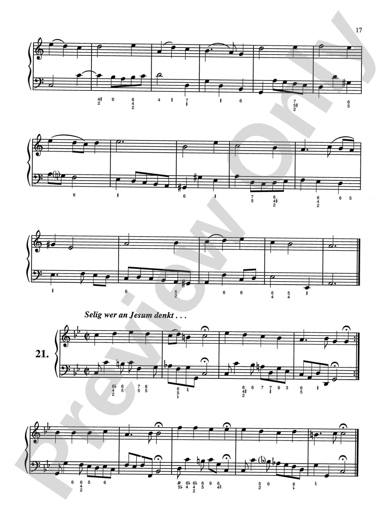 Bach: Sixty-nine Chorales with figured bass (Ed. Hans Bischoff): Piano Book