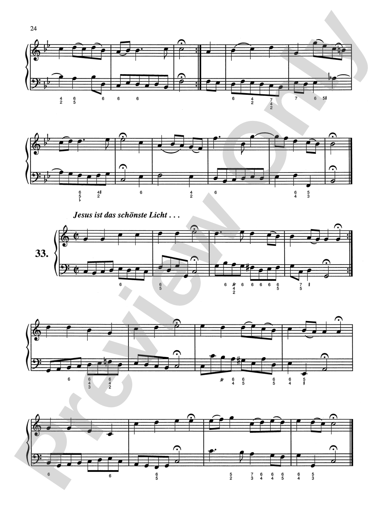 Bach: Sixty-nine Chorales with figured bass (Ed. Hans Bischoff): Piano Book