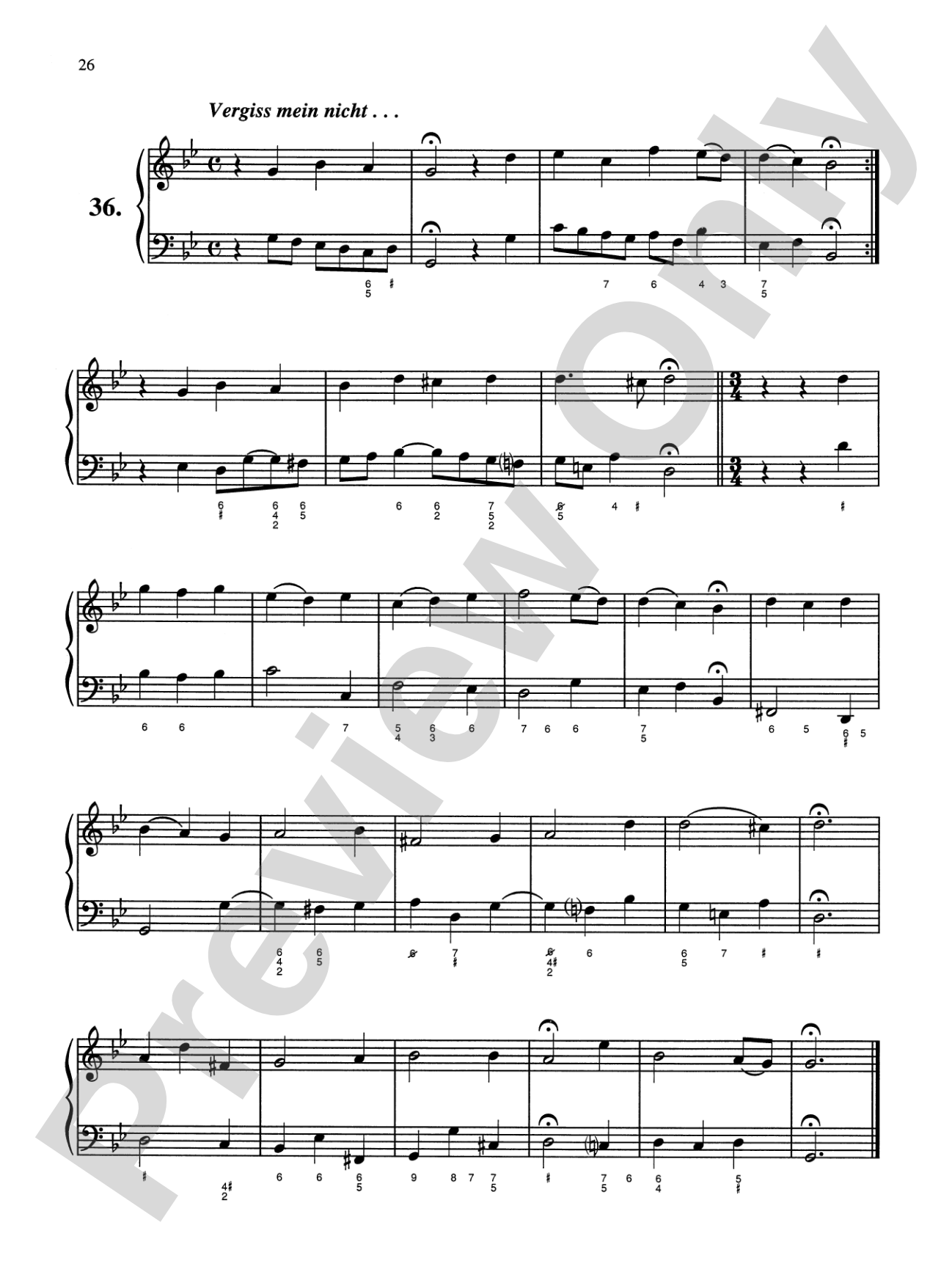 Bach: Sixty-nine Chorales with figured bass (Ed. Hans Bischoff): Piano Book