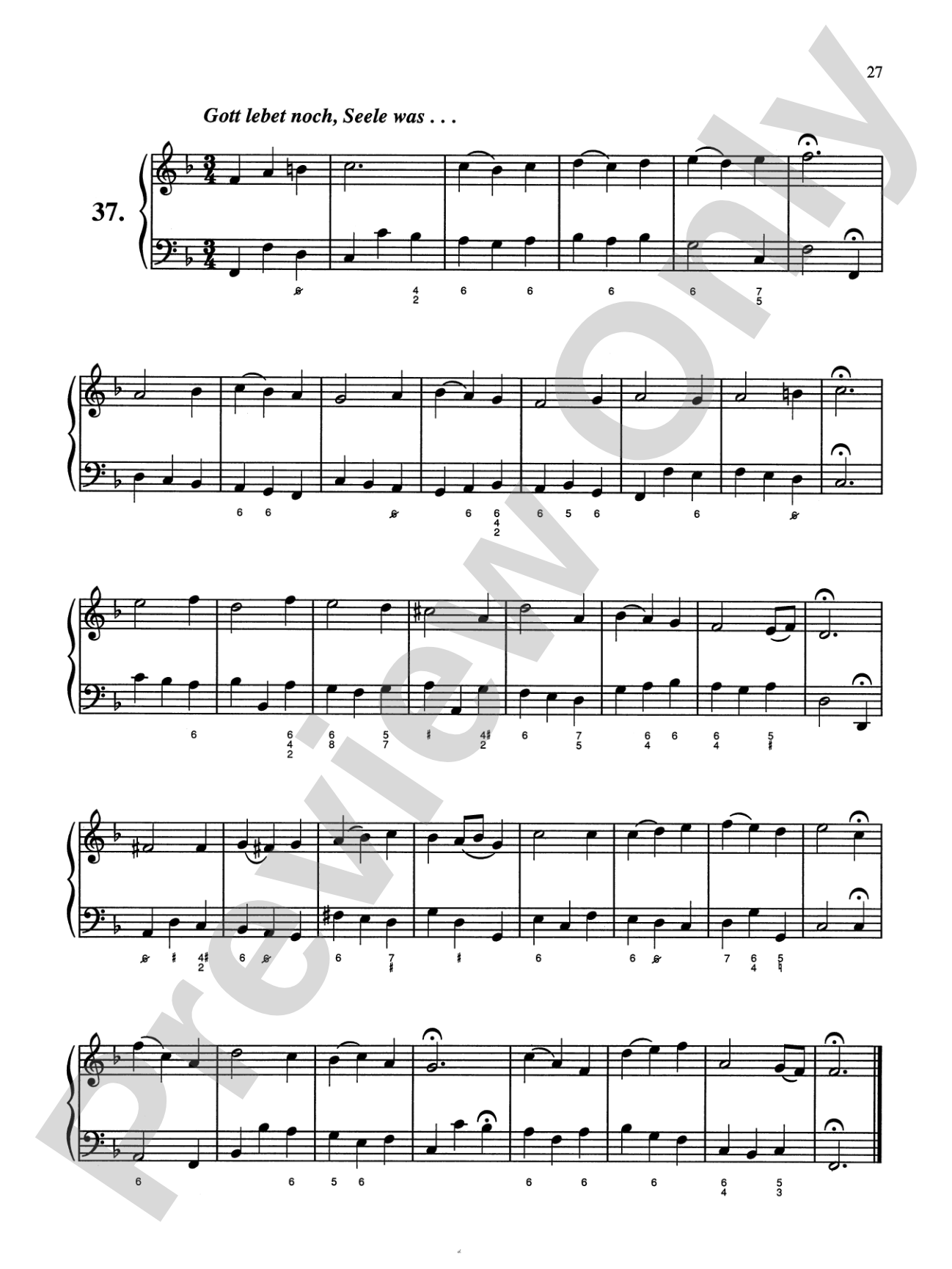 Bach: Sixty-nine Chorales with figured bass (Ed. Hans Bischoff): Piano Book