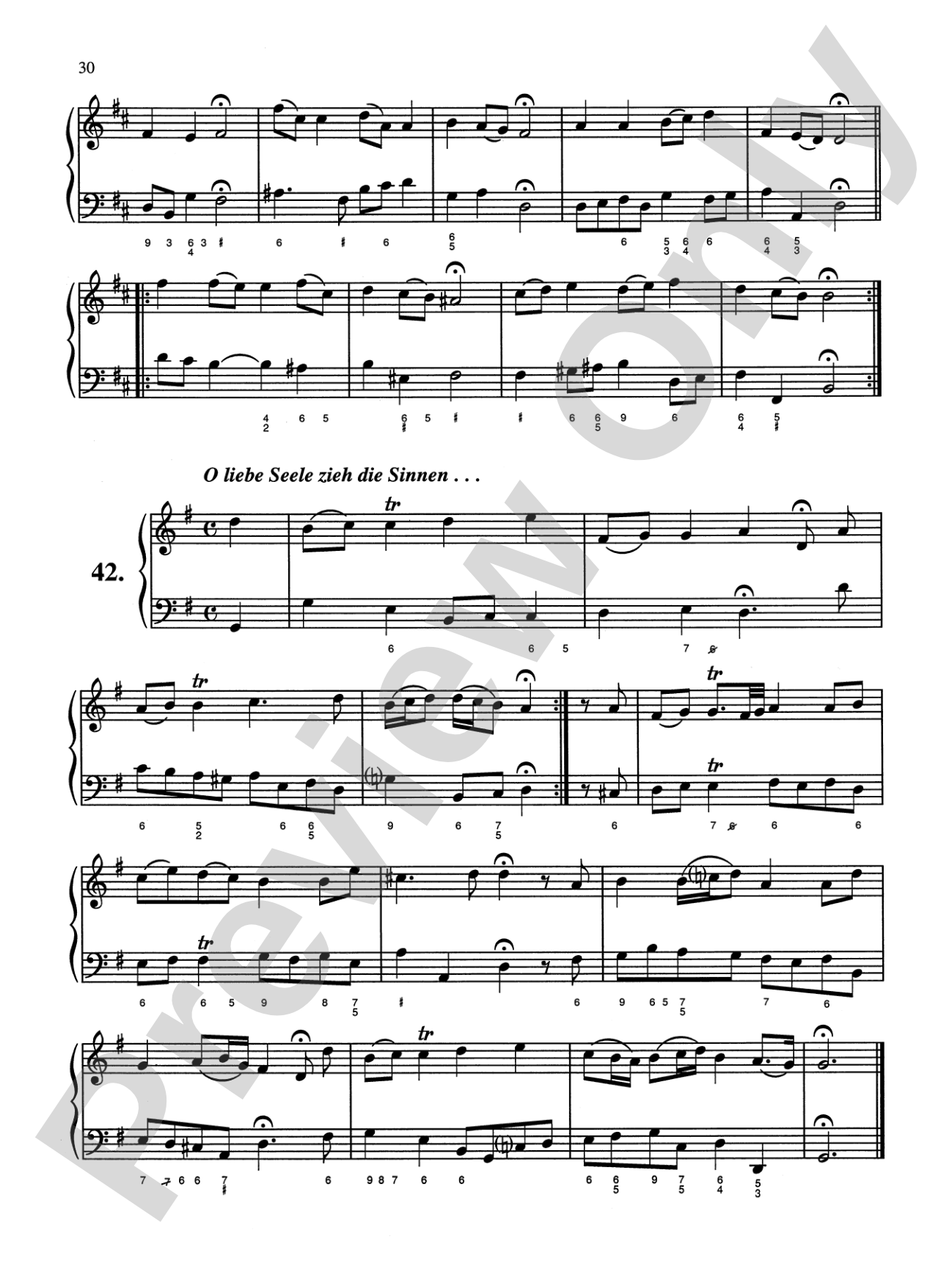 Bach: Sixty-nine Chorales with figured bass (Ed. Hans Bischoff): Piano Book