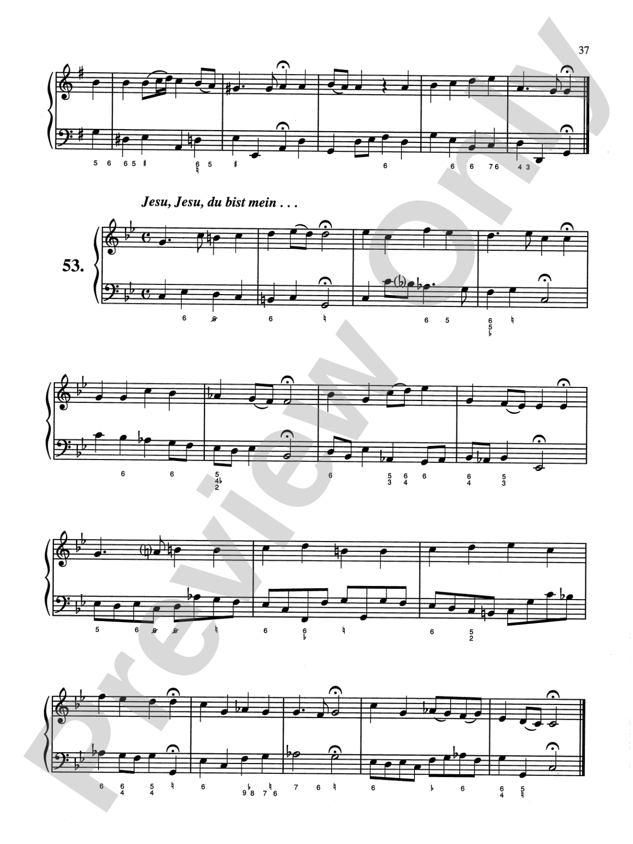 Bach: Sixty-nine Chorales with figured bass (Ed. Hans Bischoff): Piano Book