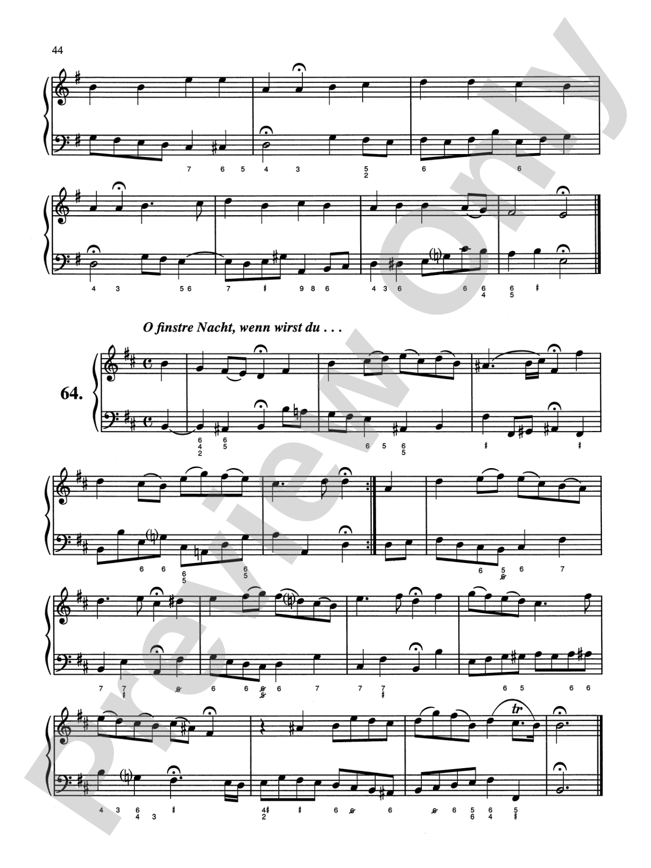 Bach: Sixty-nine Chorales with figured bass (Ed. Hans Bischoff): Piano Book