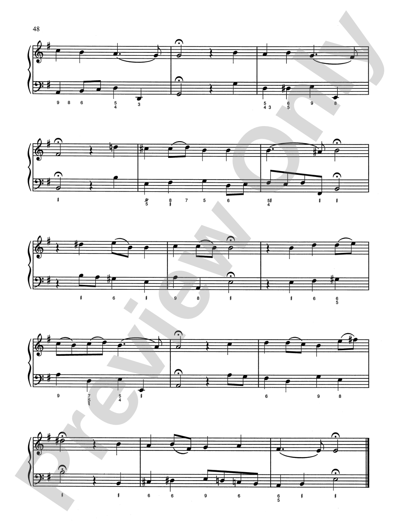 Bach: Sixty-nine Chorales with figured bass (Ed. Hans Bischoff): Piano Book