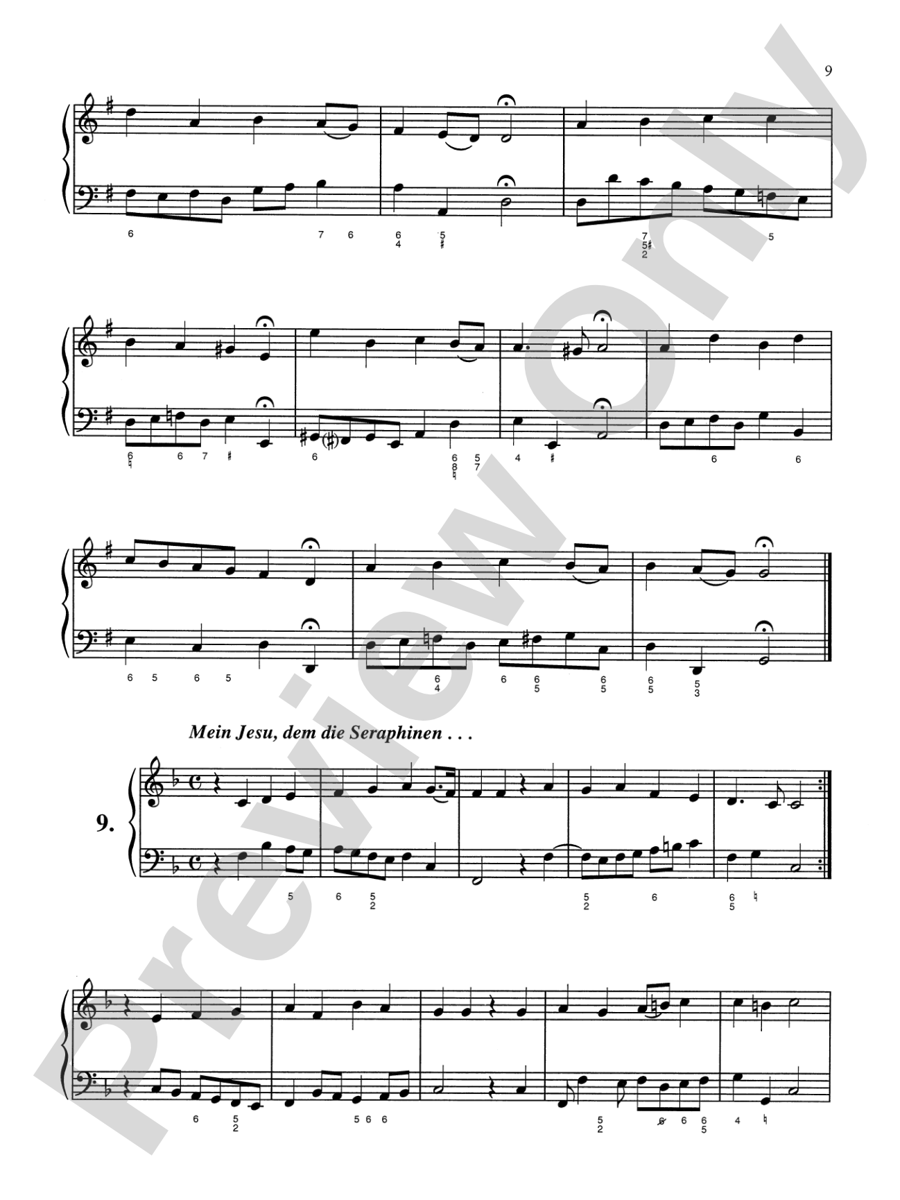 Bach: Sixty-nine Chorales with figured bass (Ed. Hans Bischoff): Piano Book