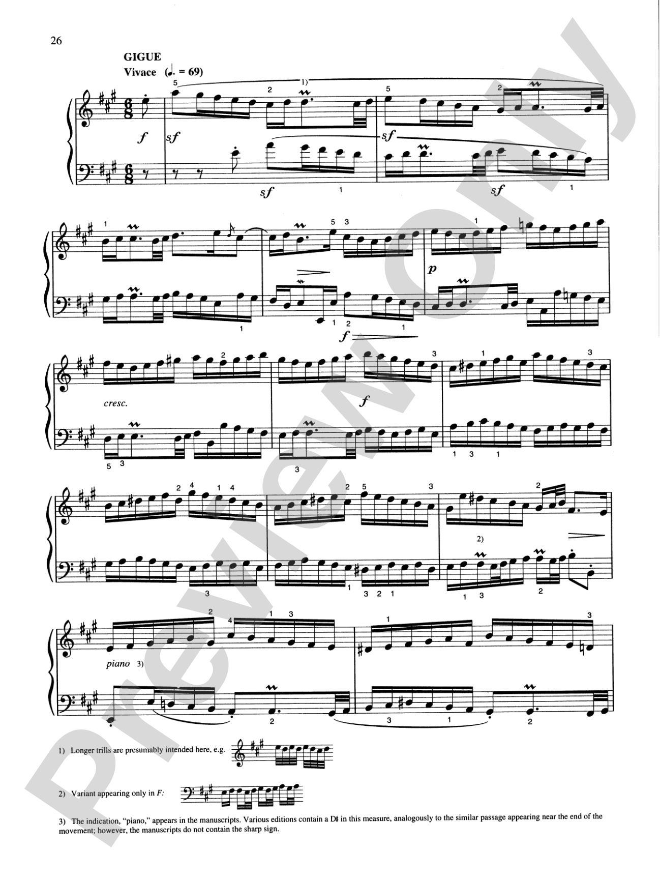 Bach: Six English Suites (Ed. Hans Bischoff)