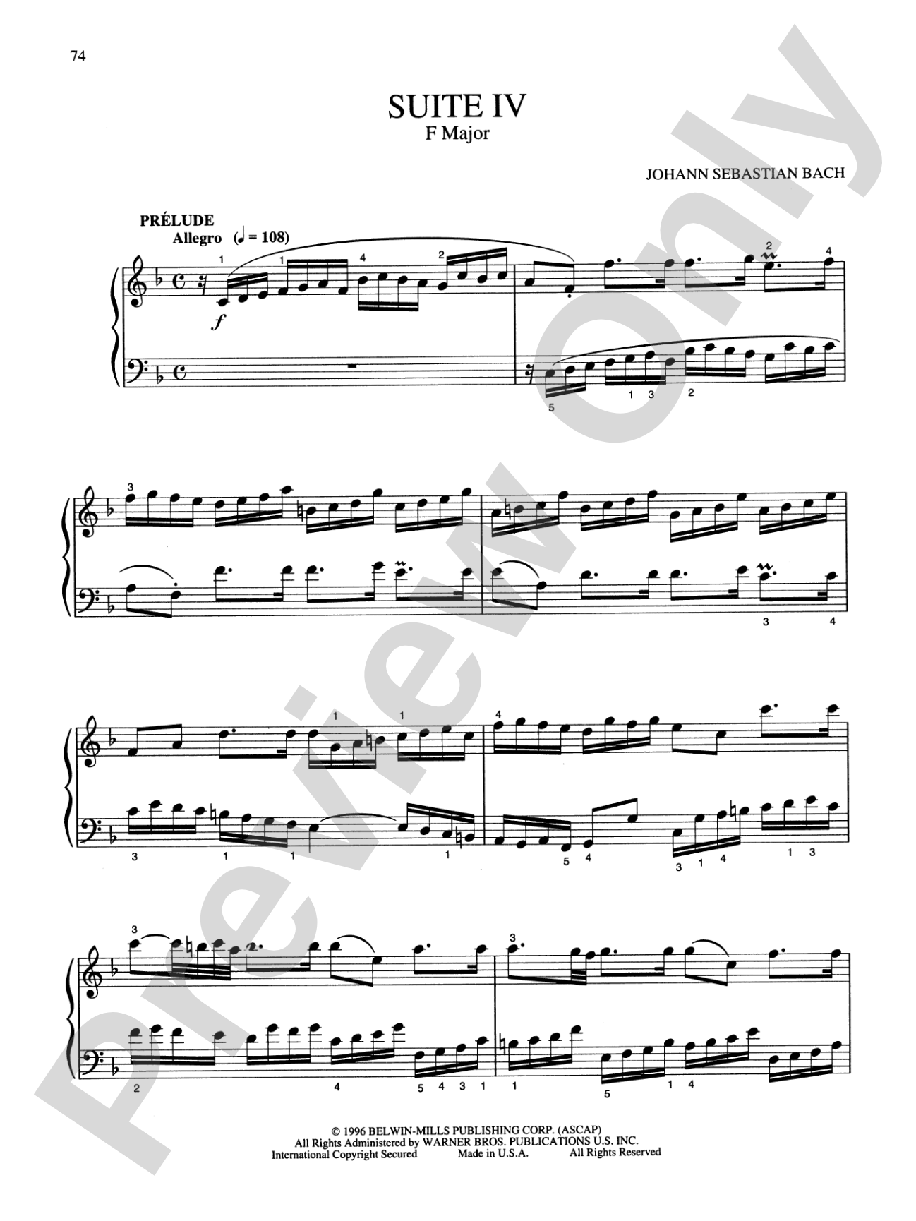 Bach: Six English Suites (Ed. Hans Bischoff)