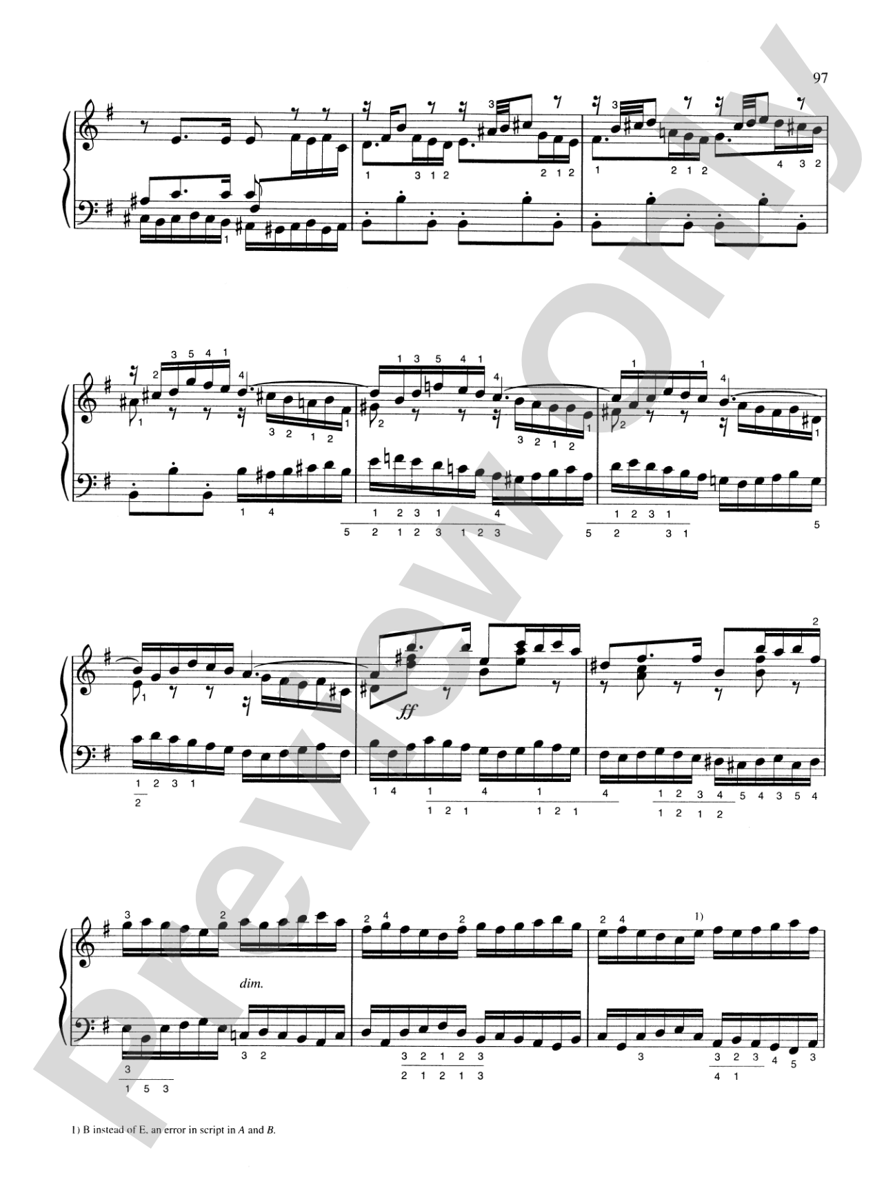 Bach: Six English Suites (Ed. Hans Bischoff)