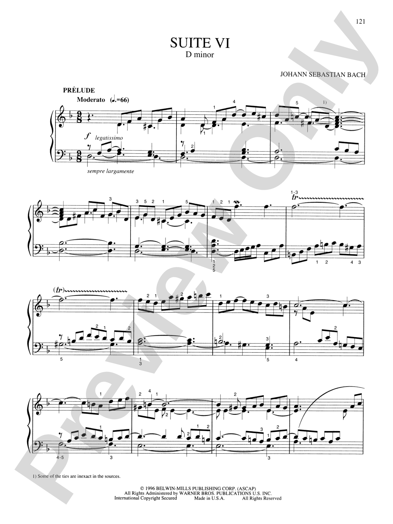 Bach: Six English Suites (Ed. Hans Bischoff)