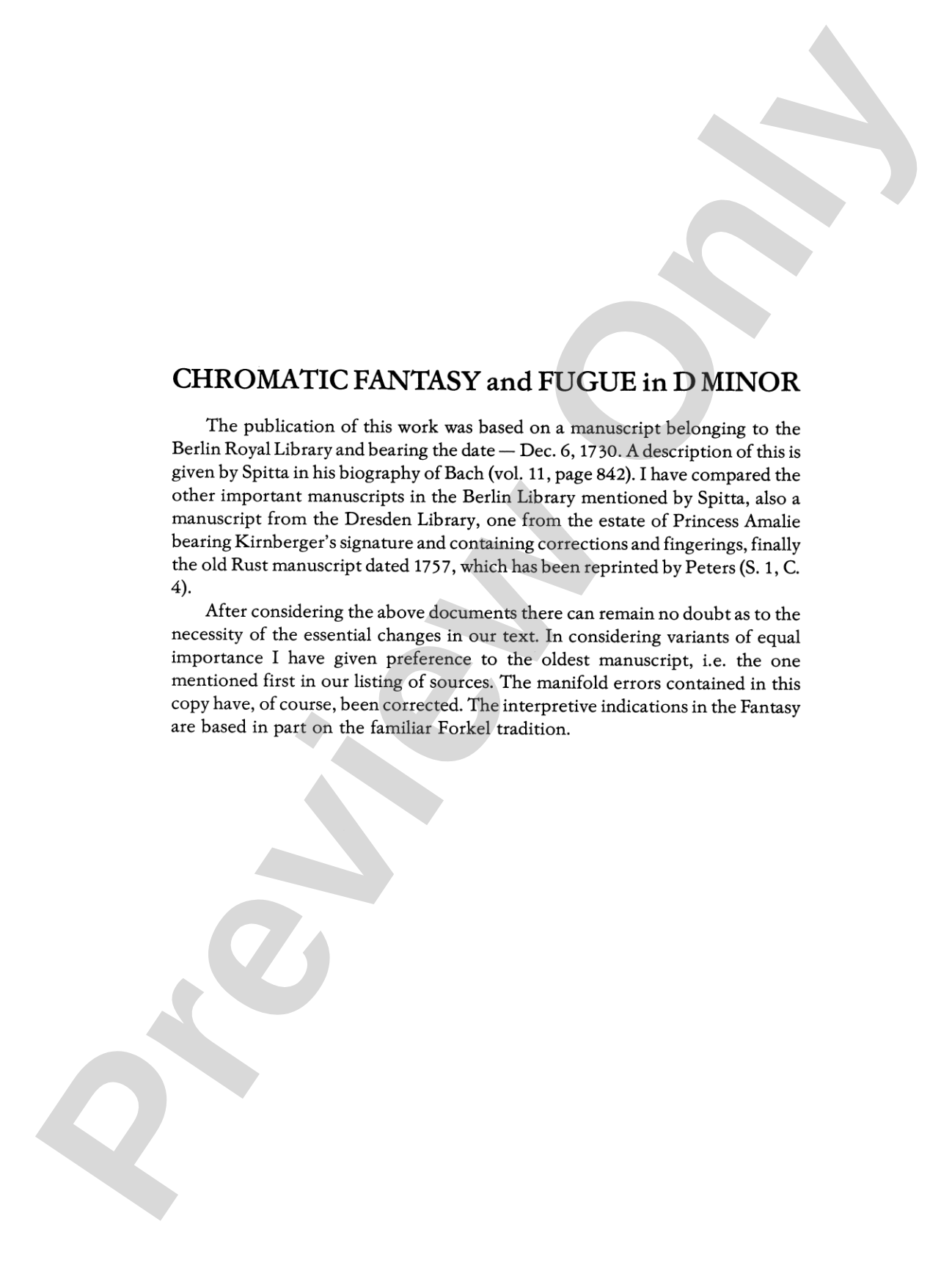 Bach: Chromatic Fantasy and Fugue (Ed. Hans Bischoff, translation by Alexander Lipsky)