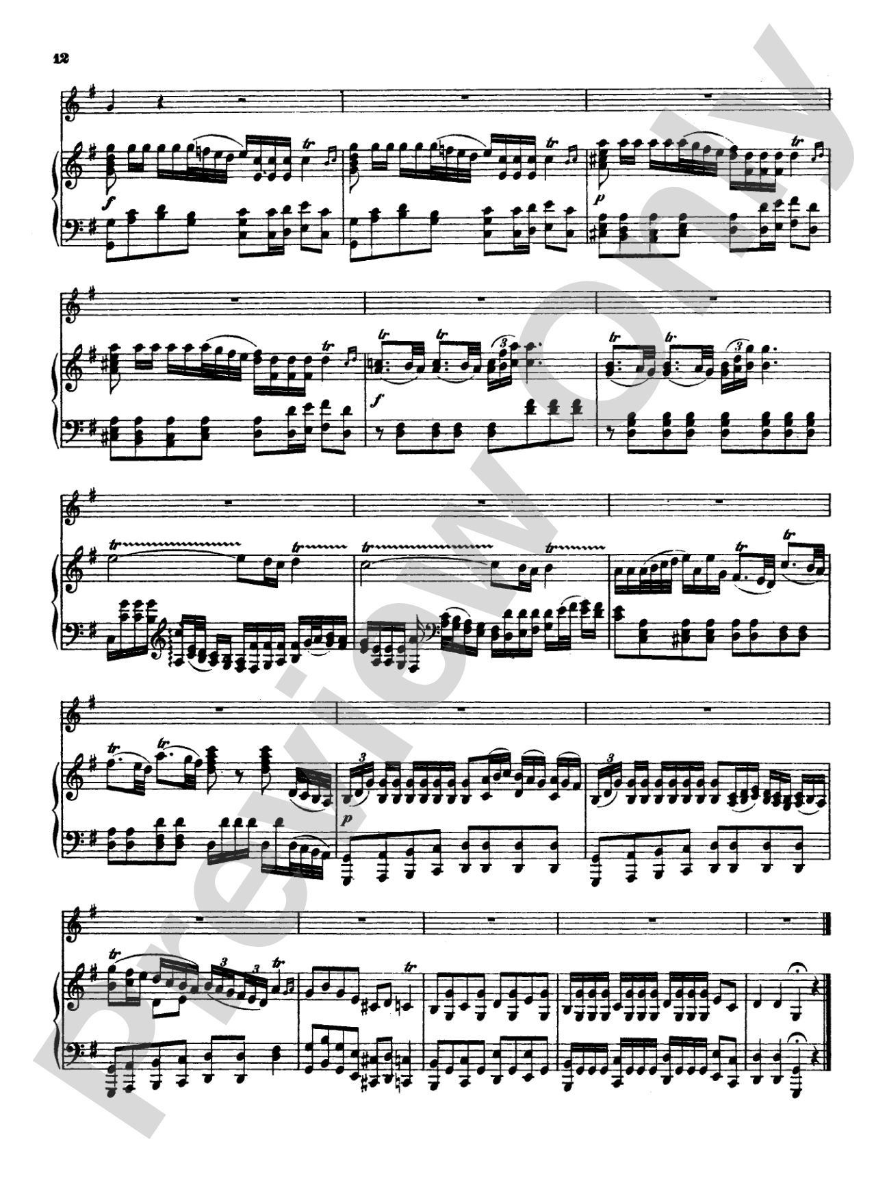 Great: Four Concertos for Flute and Piano: Flute Book