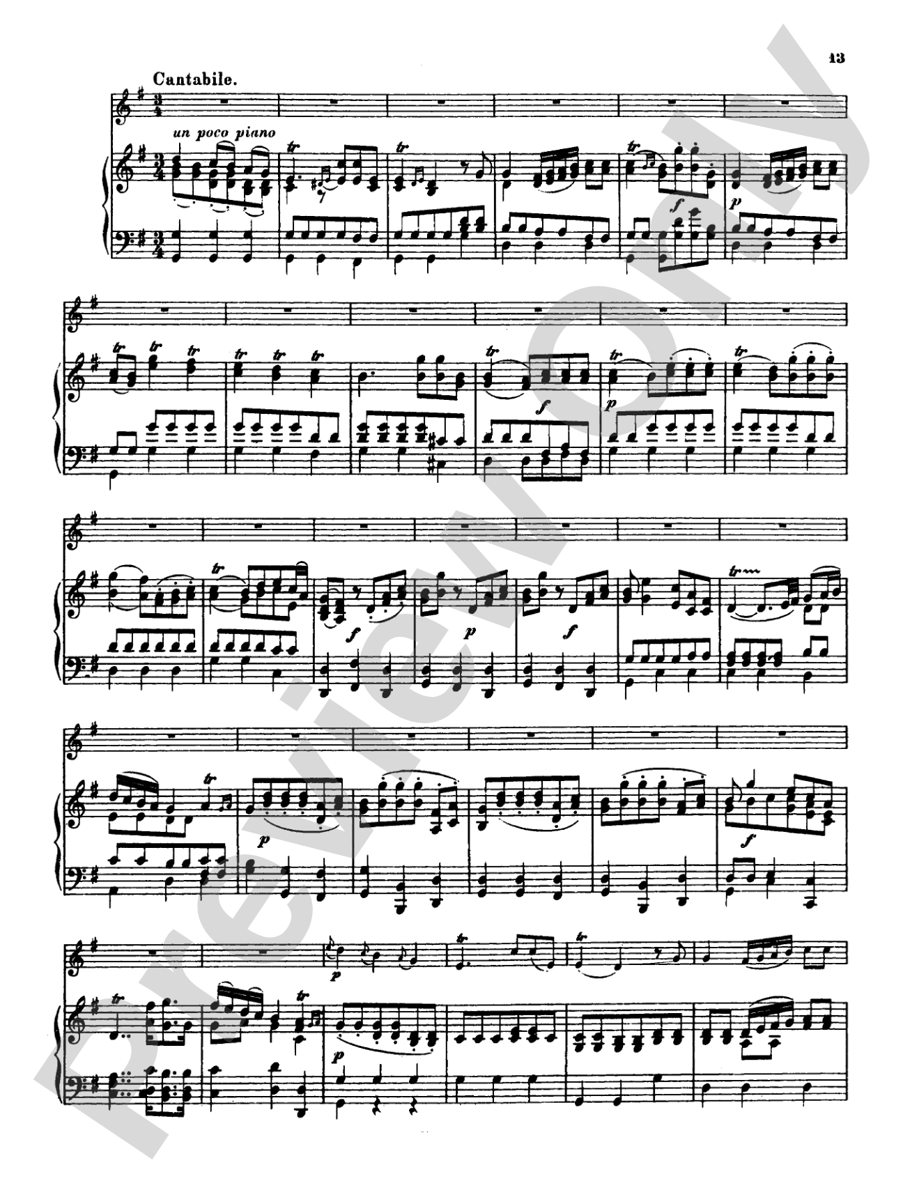 Great: Four Concertos for Flute and Piano: Flute Book