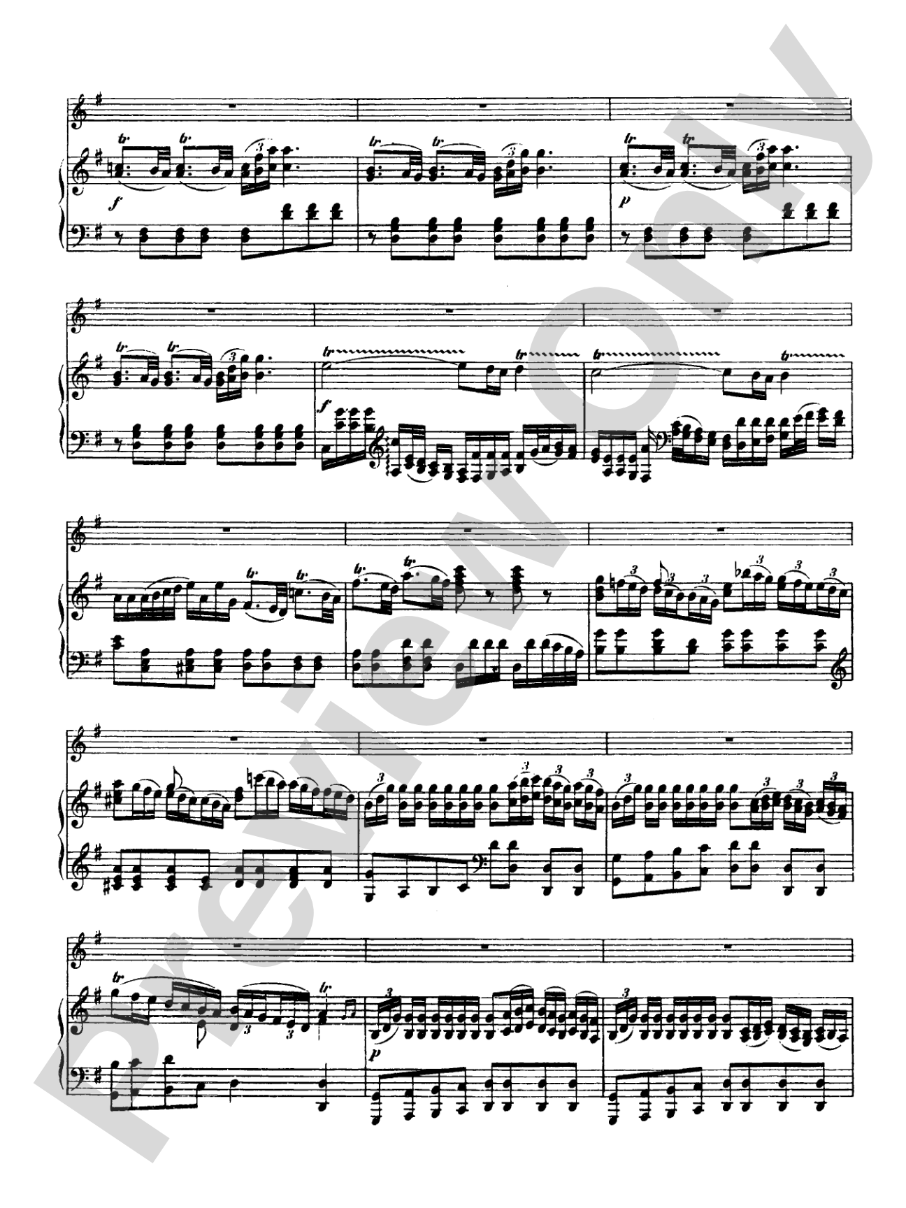 Great: Four Concertos for Flute and Piano: Flute Book