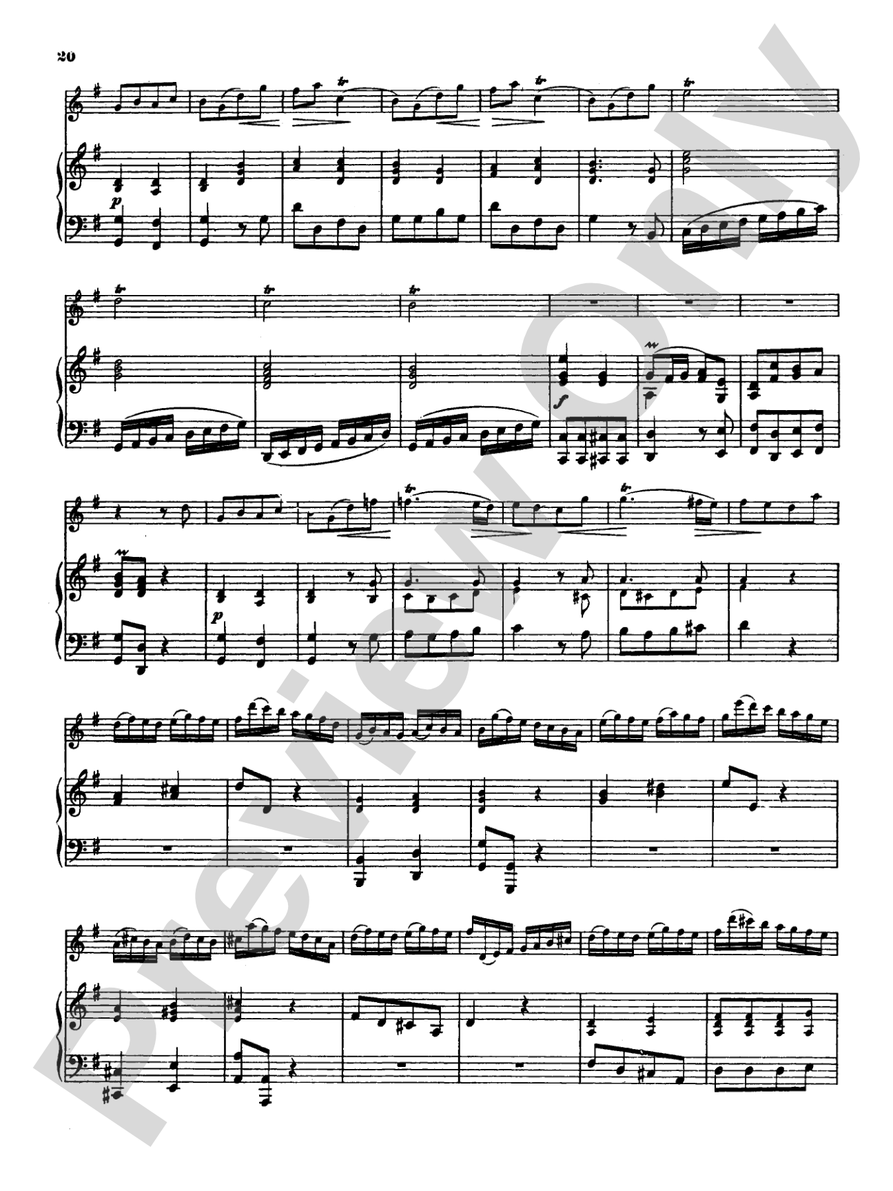 Great: Four Concertos for Flute and Piano: Flute Book