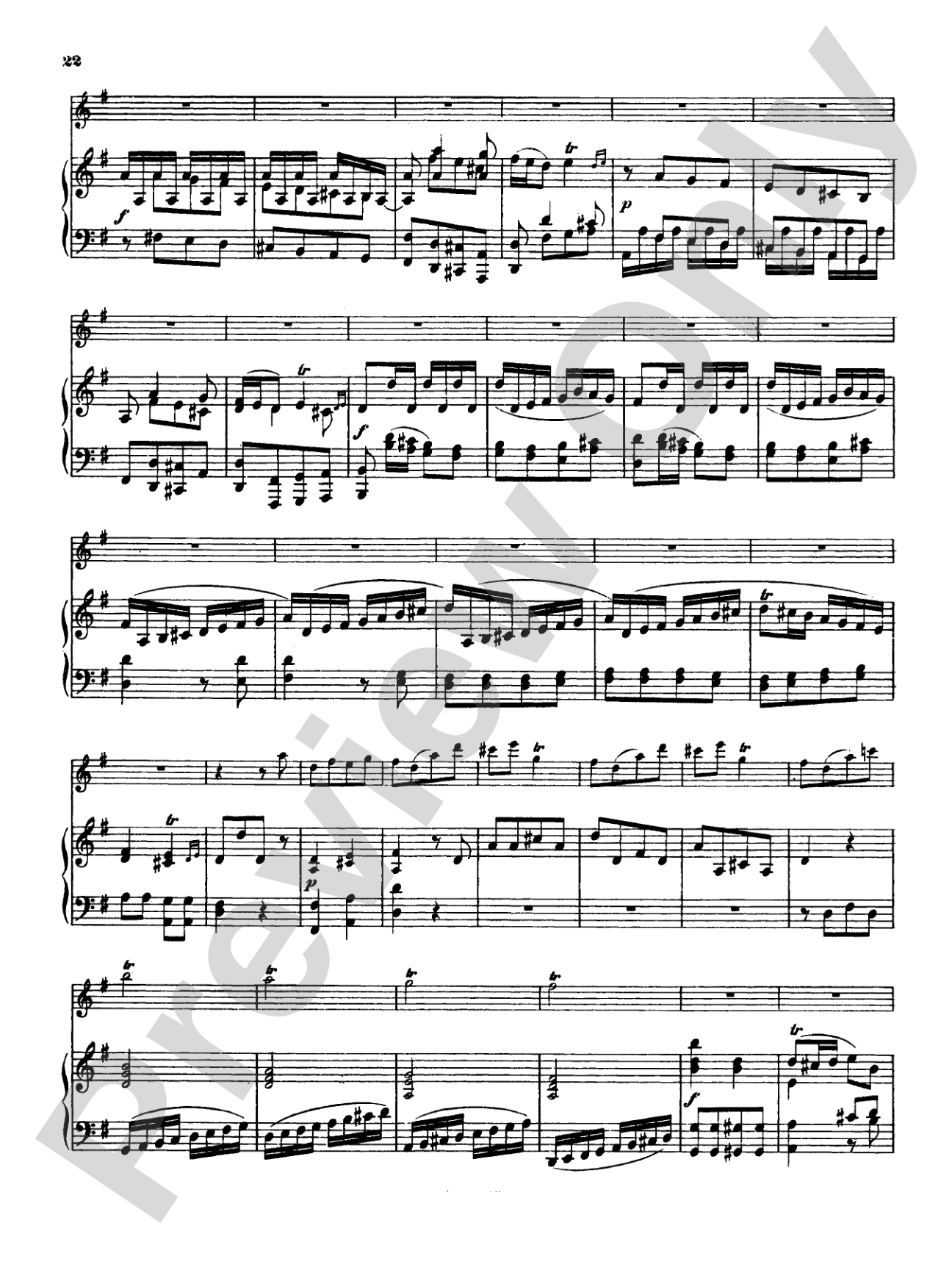 Great: Four Concertos for Flute and Piano: Flute Book
