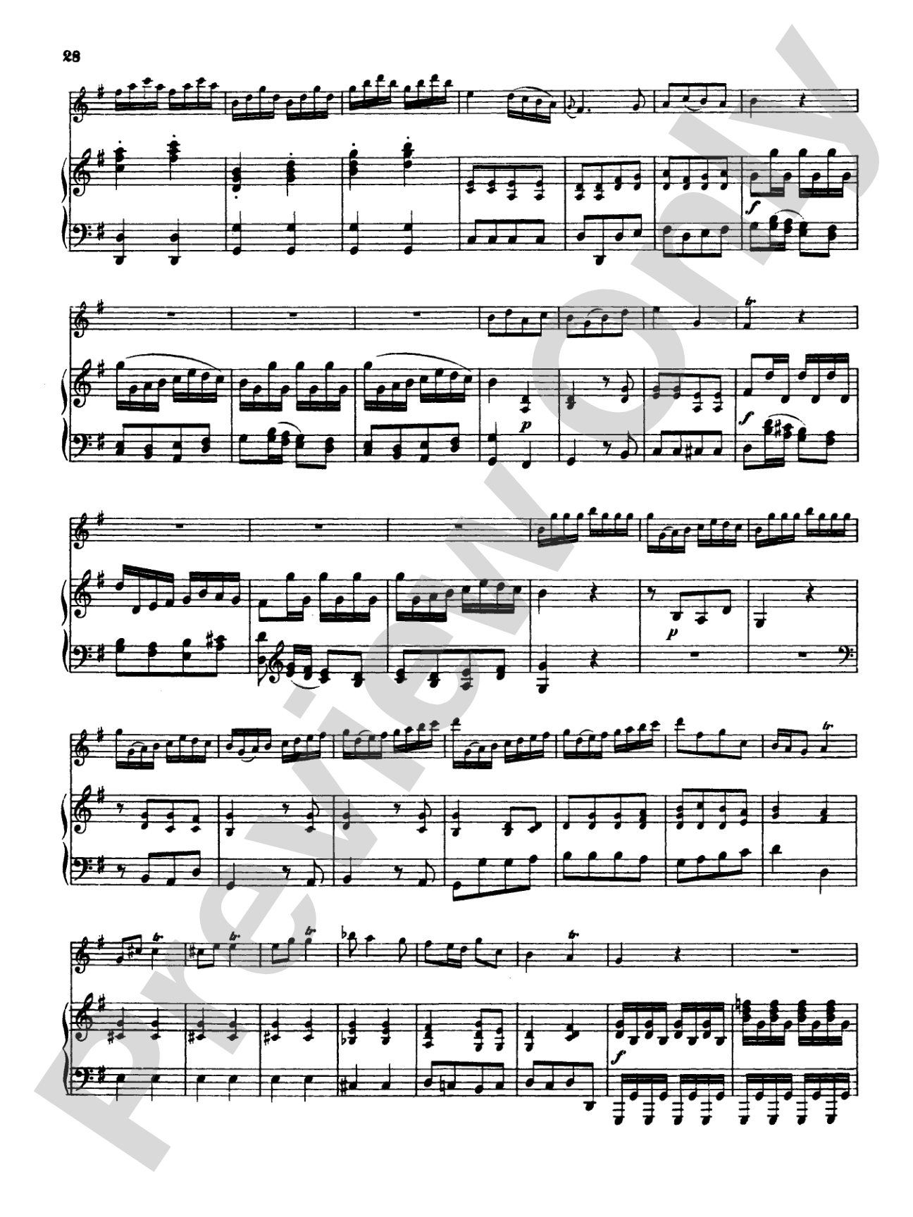 Great: Four Concertos for Flute and Piano: Flute Book