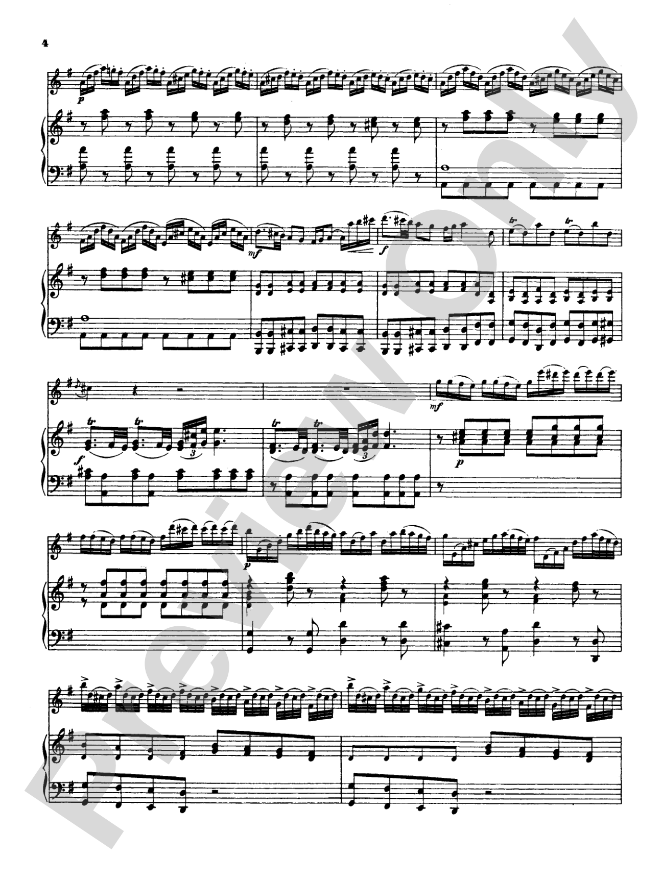 Great: Four Concertos for Flute and Piano: Flute Book
