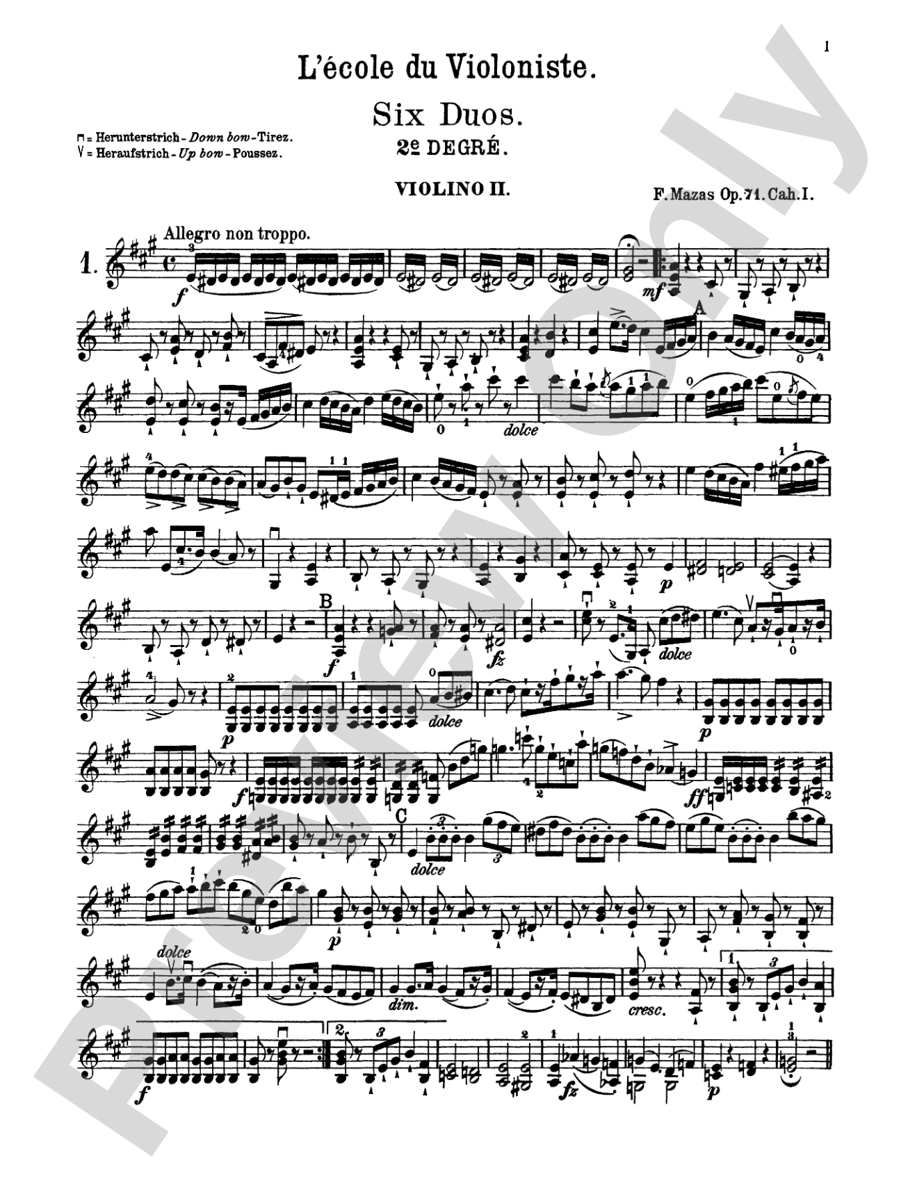 Mazas: Six Duets, Op. 71