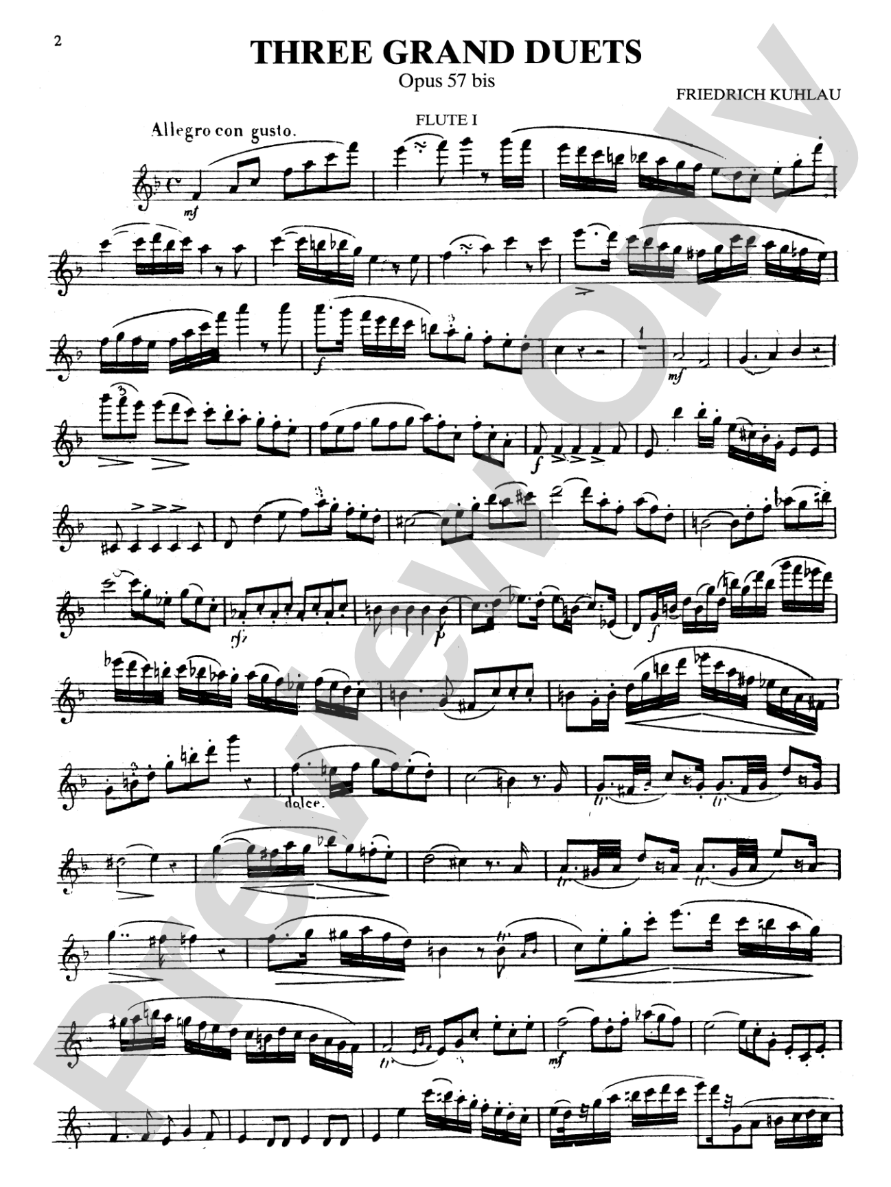Kuhlau: Six Duets, Op. 57bis and 81: Flute Book