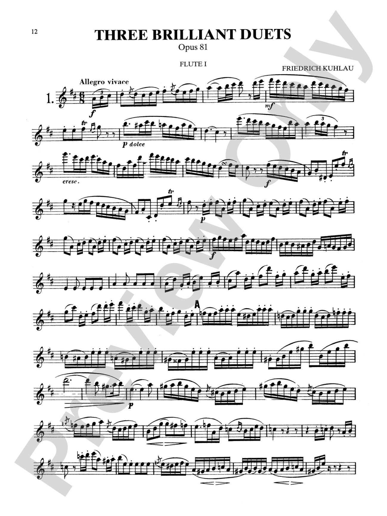 Kuhlau: Six Duets, Op. 57bis and 81