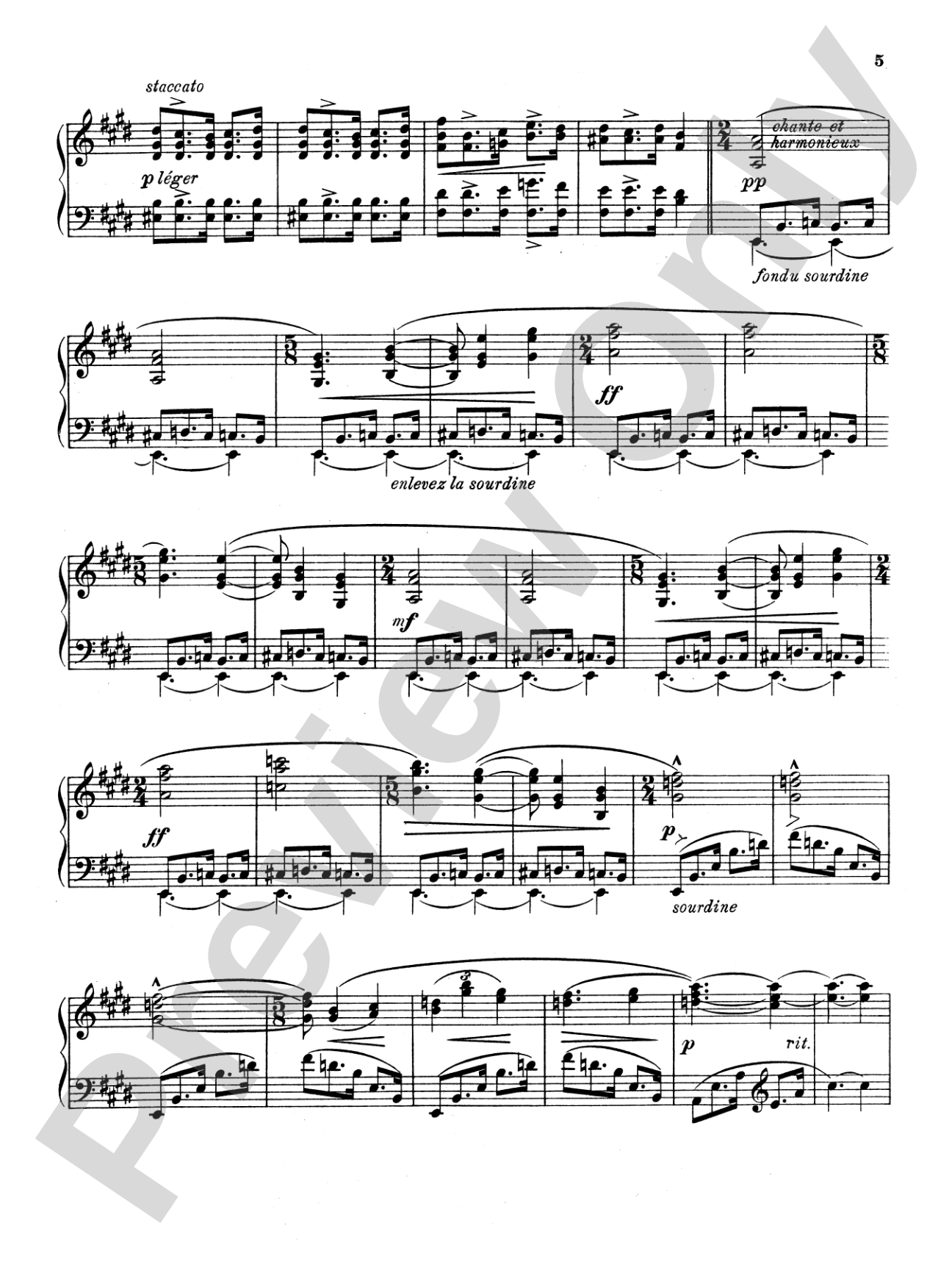 Albéniz: Zortzico: Piano