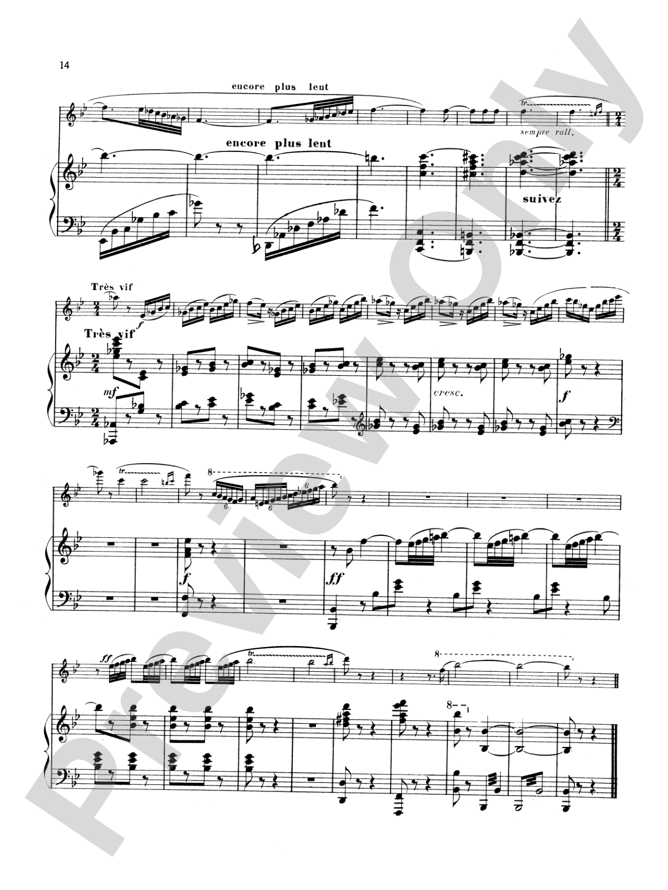 Hüe: Fantaisie and Serenade: Flute Part(s)