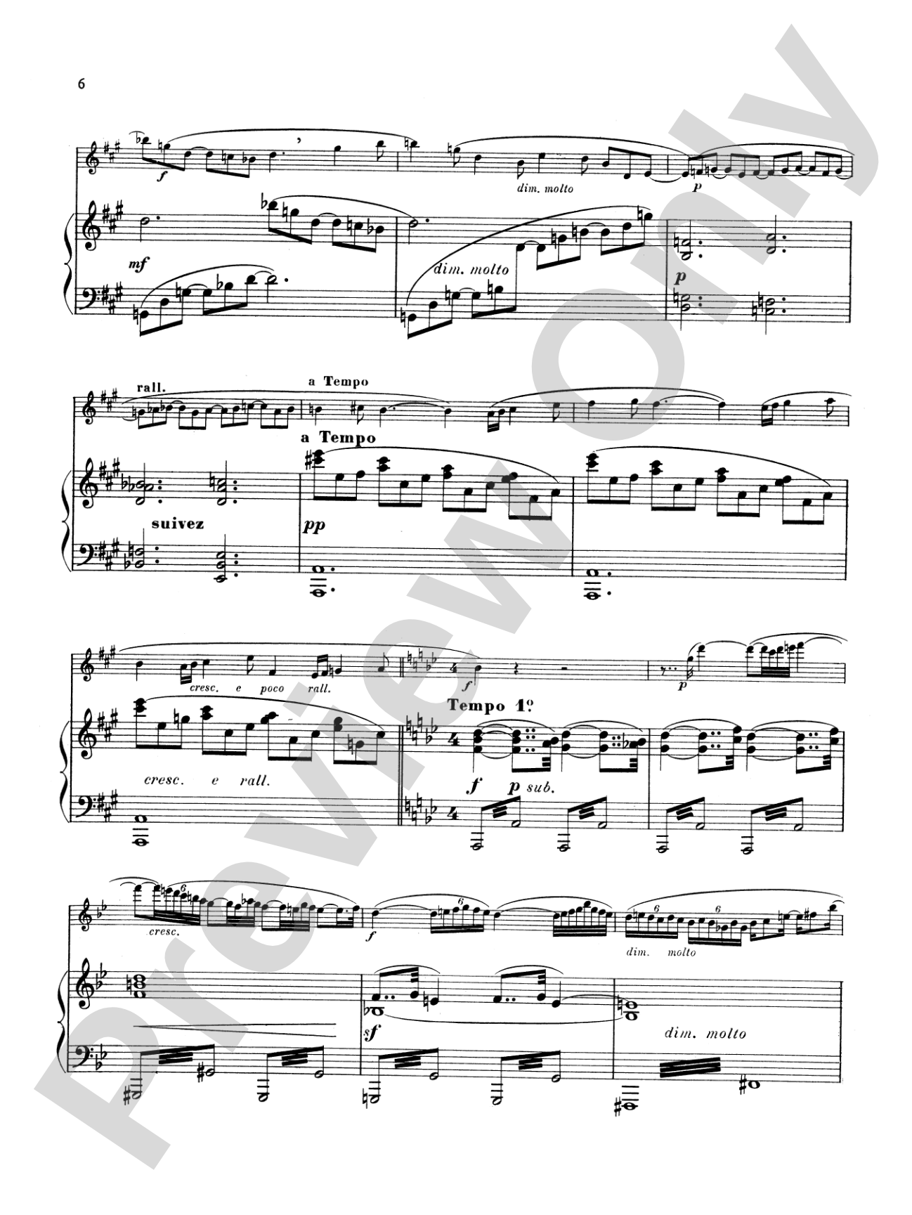 Hüe: Fantaisie and Serenade: Flute Part(s)