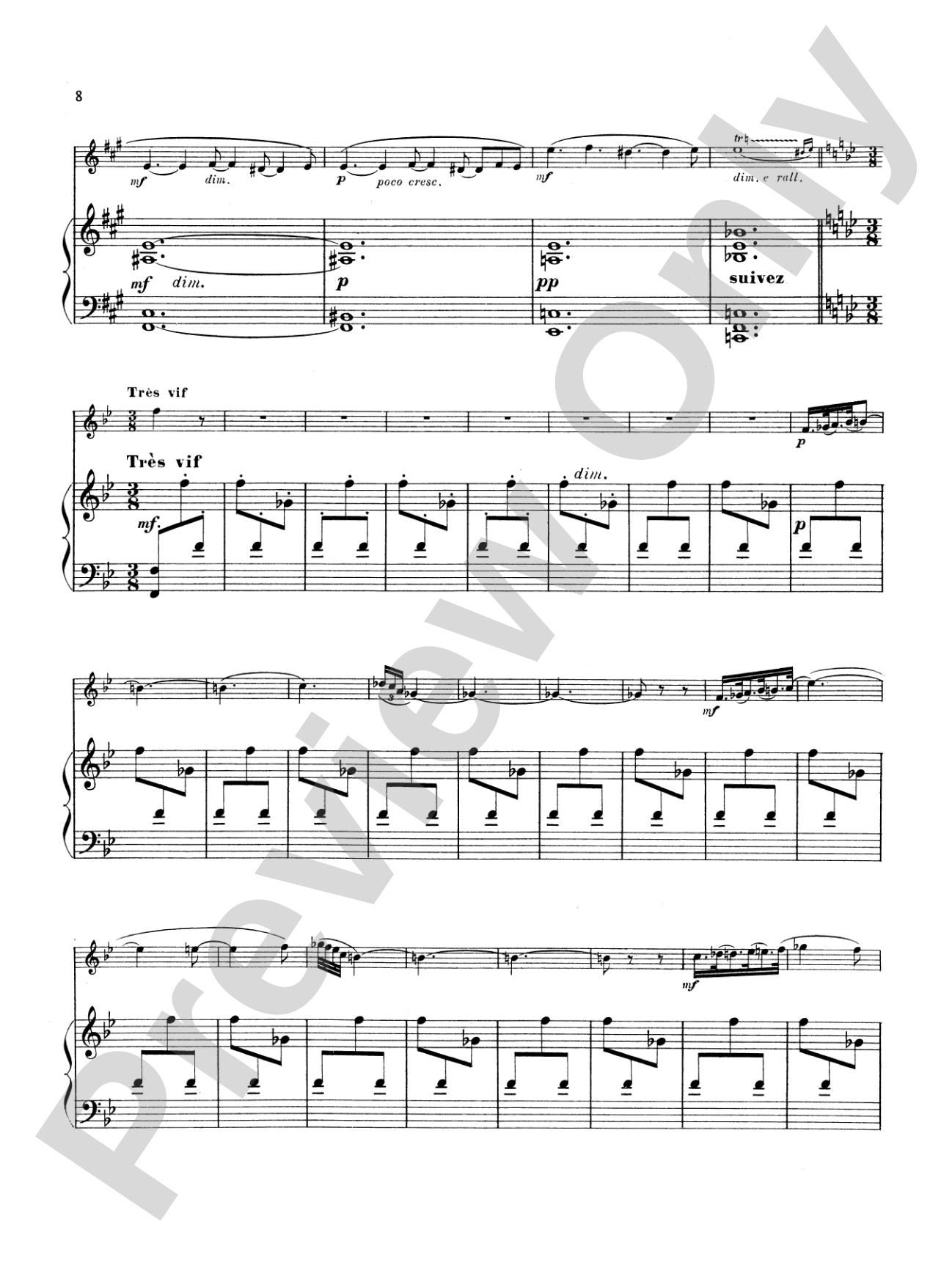 Hüe: Fantaisie and Serenade: Flute Part(s)