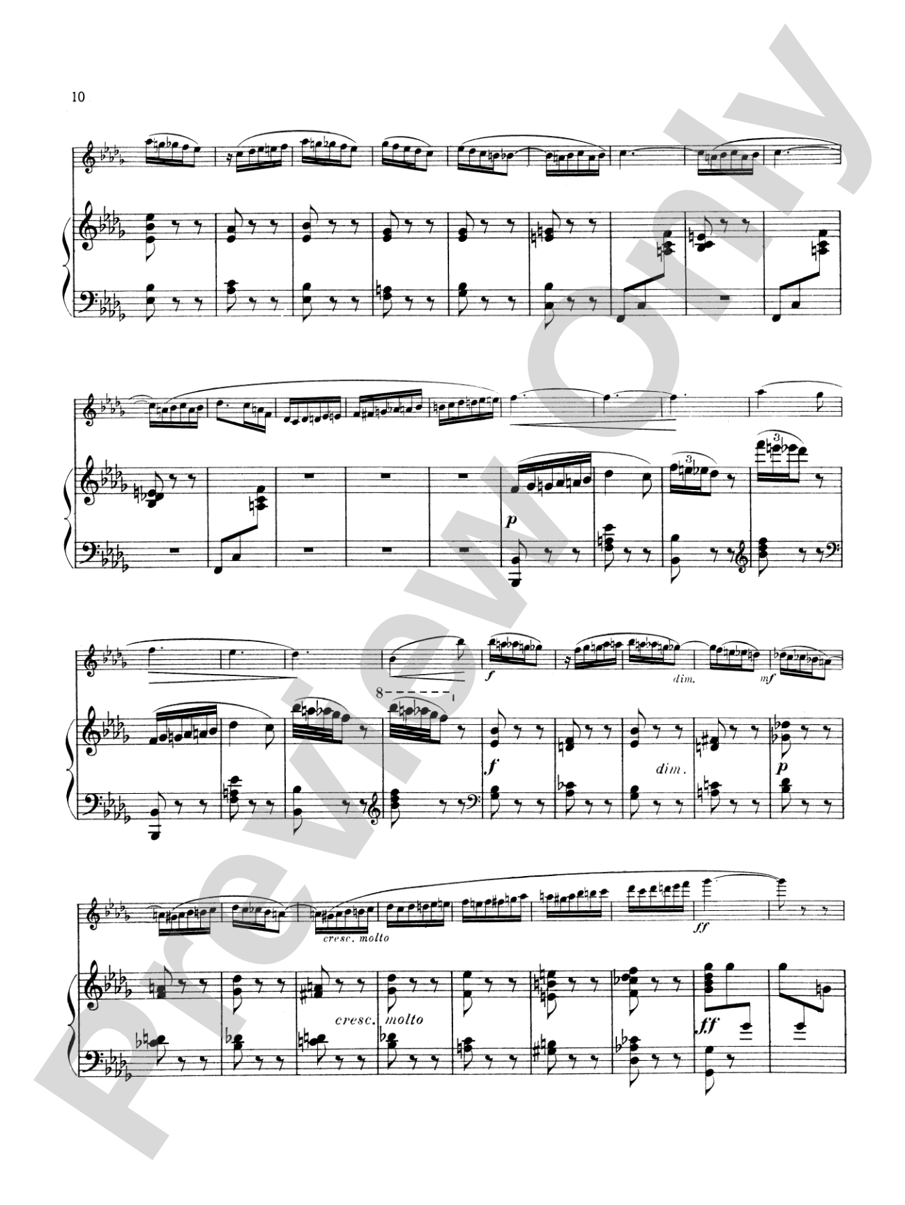 Hüe: Fantaisie and Serenade: Flute Part(s)