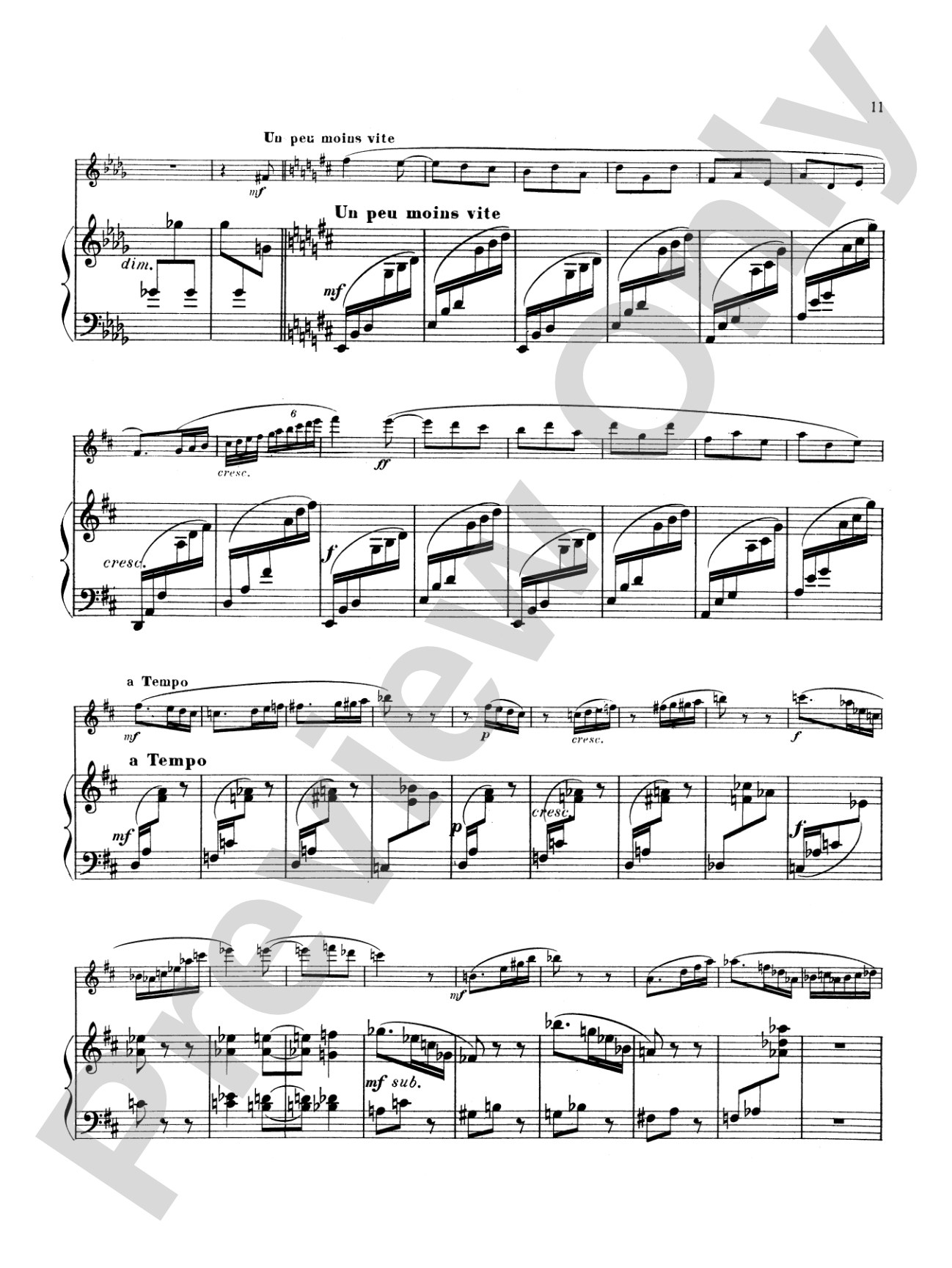 Hüe: Fantaisie and Serenade: Flute Part(s)