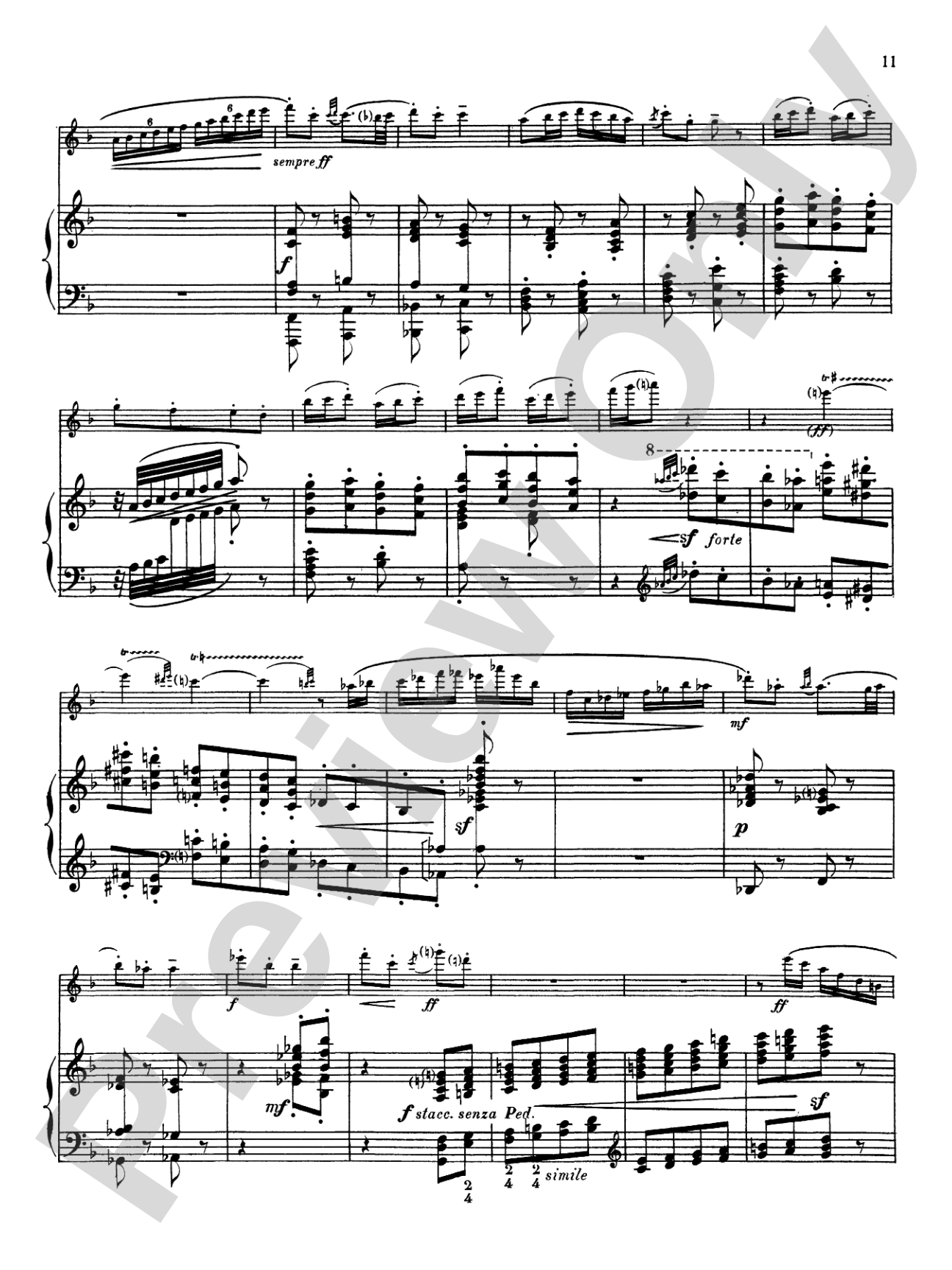 Casella: Sicilienne and Burlesque: Flute Part(s)