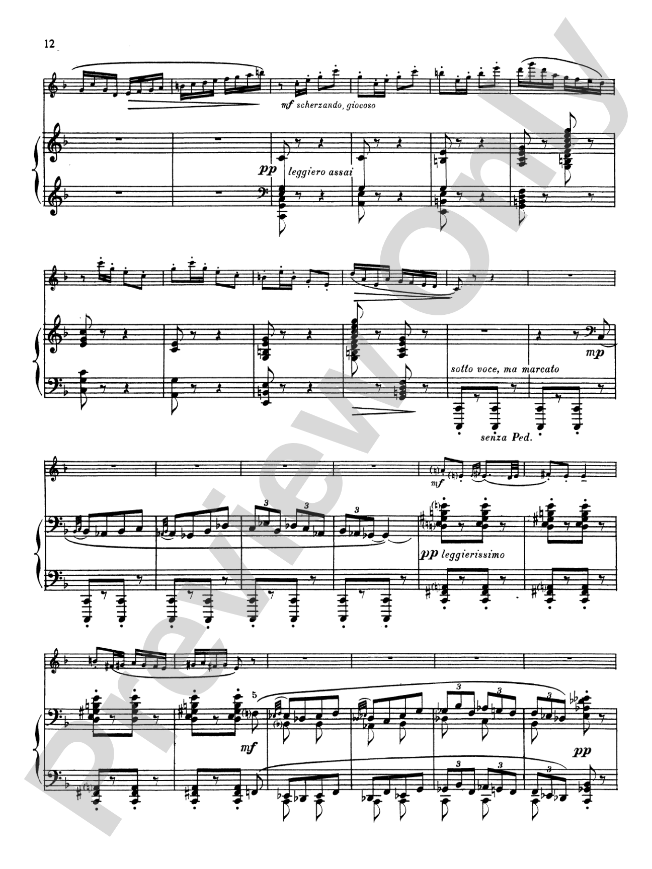 Casella: Sicilienne and Burlesque: Flute Part(s)