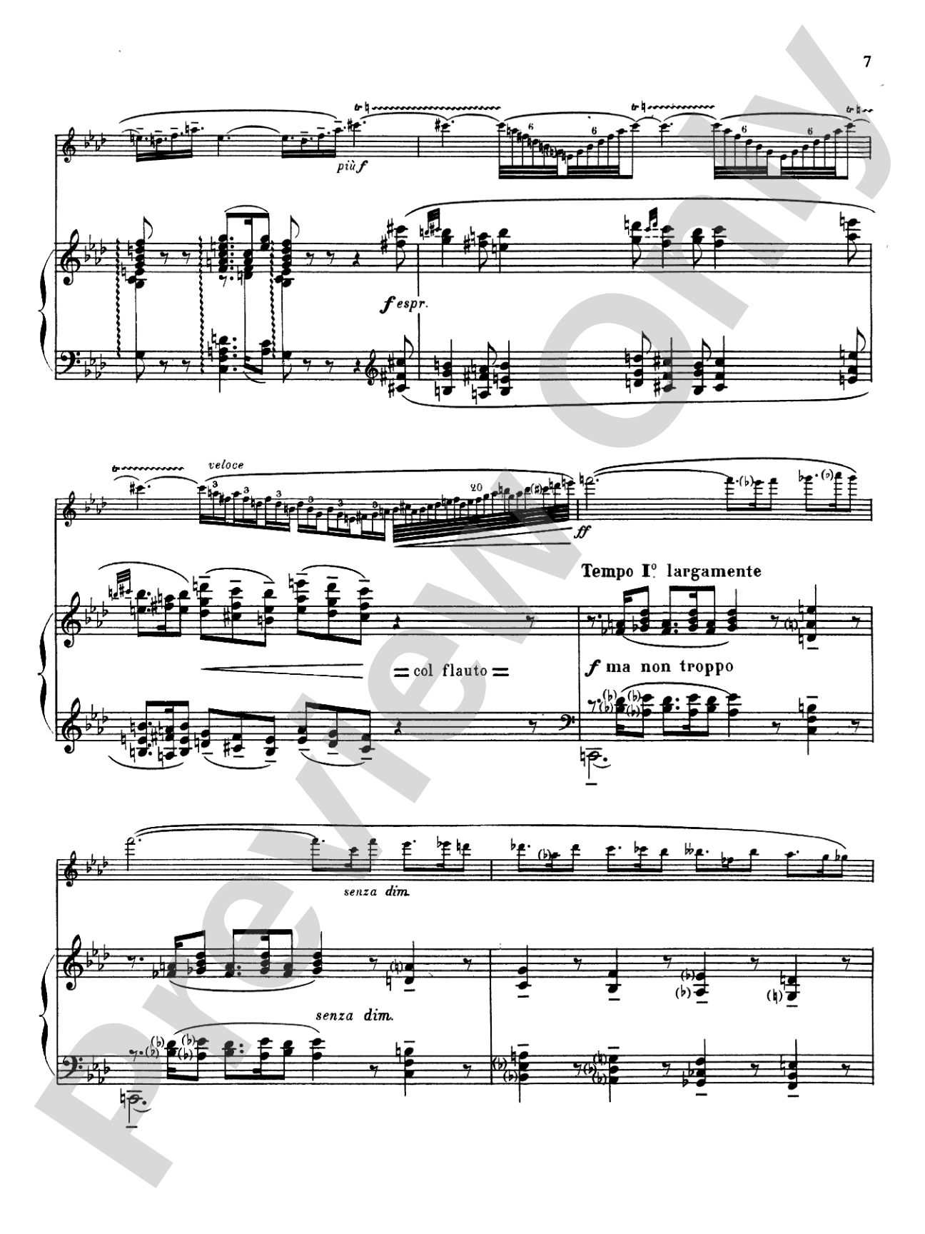 Casella: Sicilienne and Burlesque: Flute Part(s)
