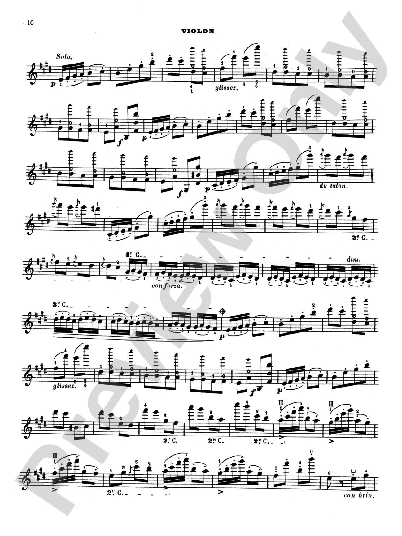Bazzini: La Ronde des Lutins (Scherzo Fantastique, Op. 25): Violin Book