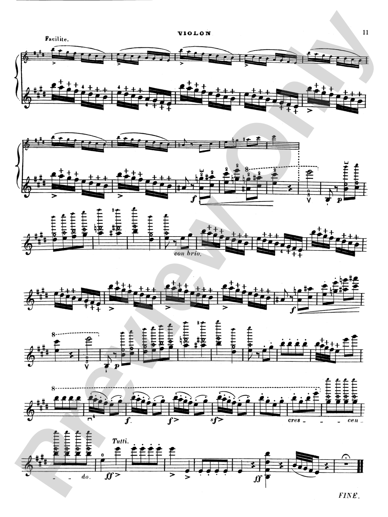 Bazzini: La Ronde des Lutins (Scherzo Fantastique, Op. 25): Violin Book
