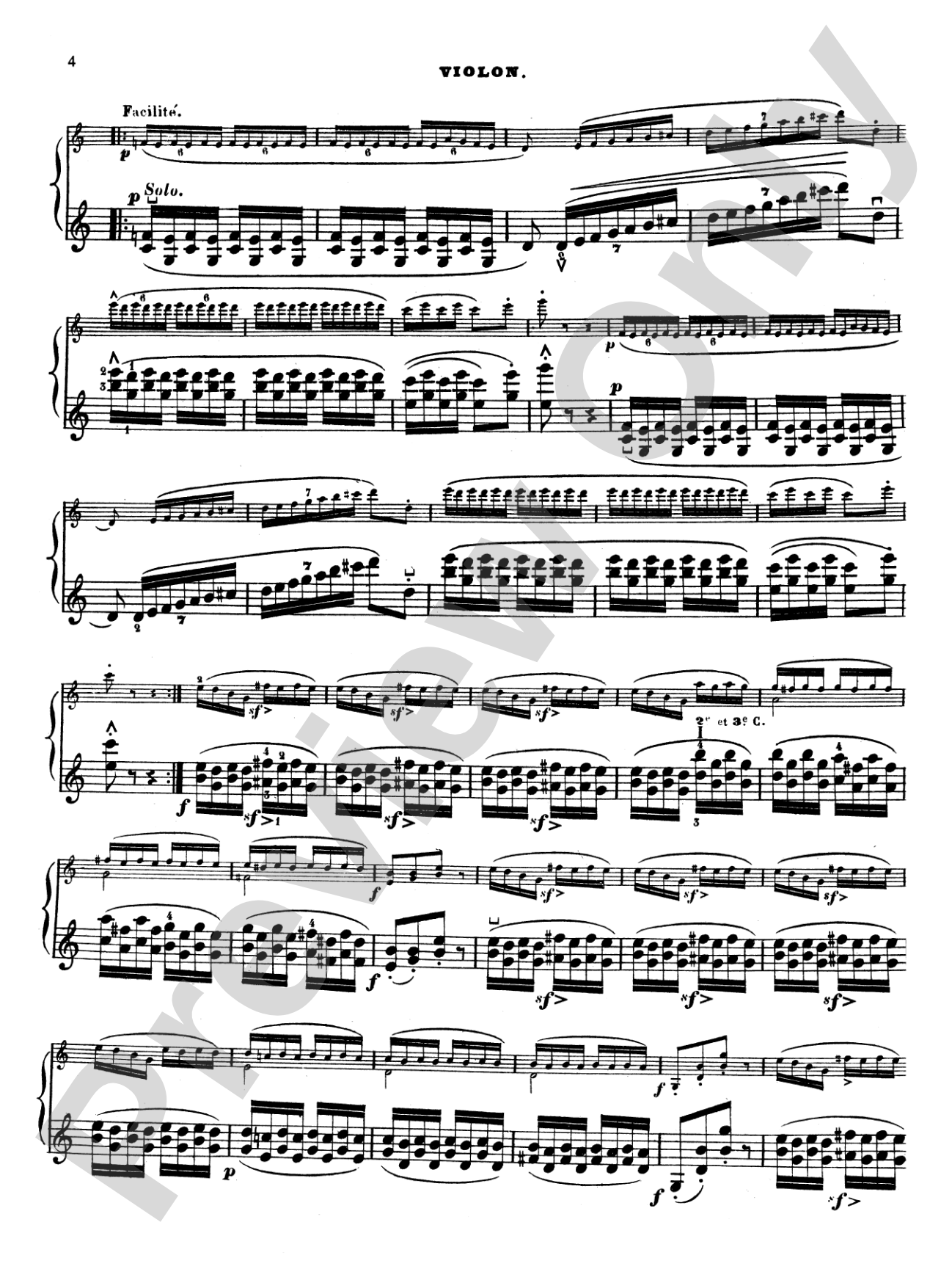 Bazzini: La Ronde des Lutins (Scherzo Fantastique, Op. 25): Violin Book
