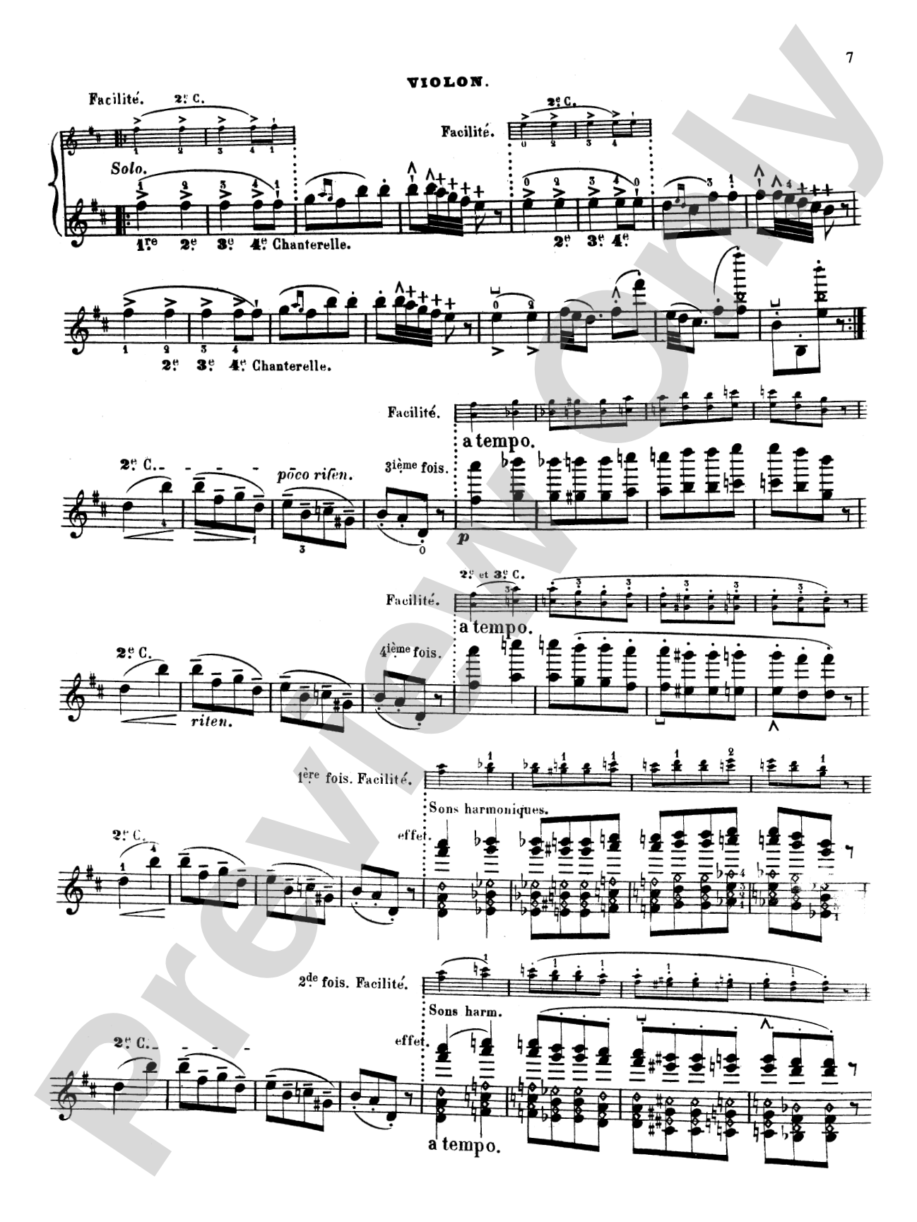 Bazzini: La Ronde des Lutins (Scherzo Fantastique, Op. 25): Violin Book