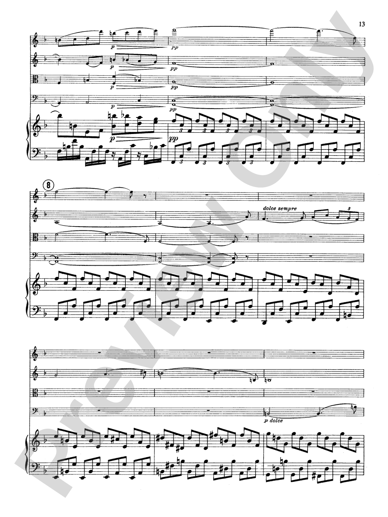 Fauré: Quintet, Op. 89 in D Minor: String Quintet Book