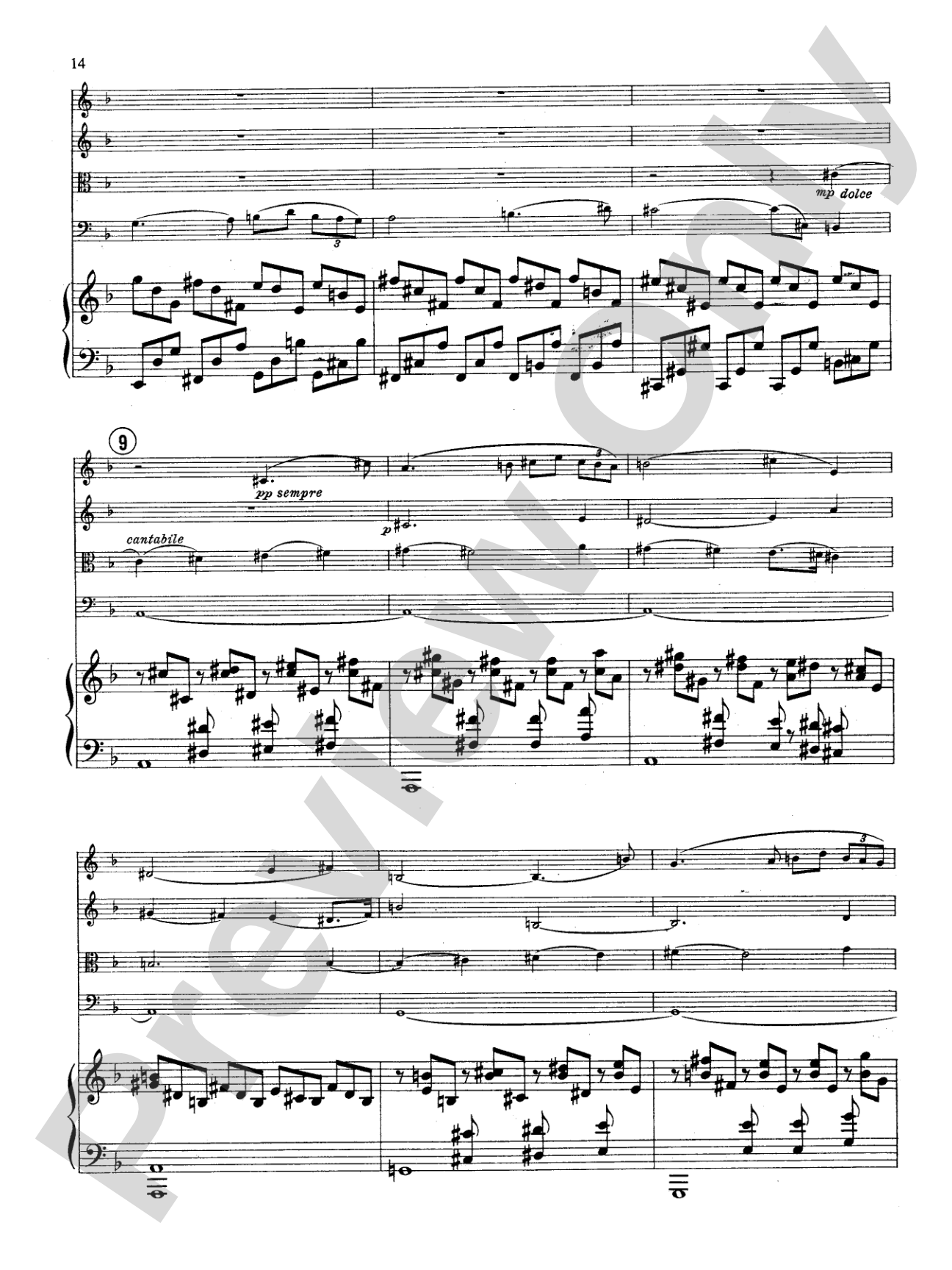 Fauré: Quintet, Op. 89 in D Minor: String Quintet Book