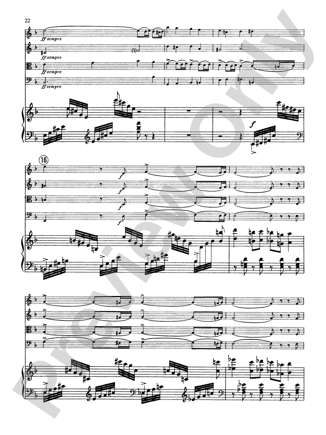 Fauré: Quintet, Op. 89 in D Minor: String Quintet Book