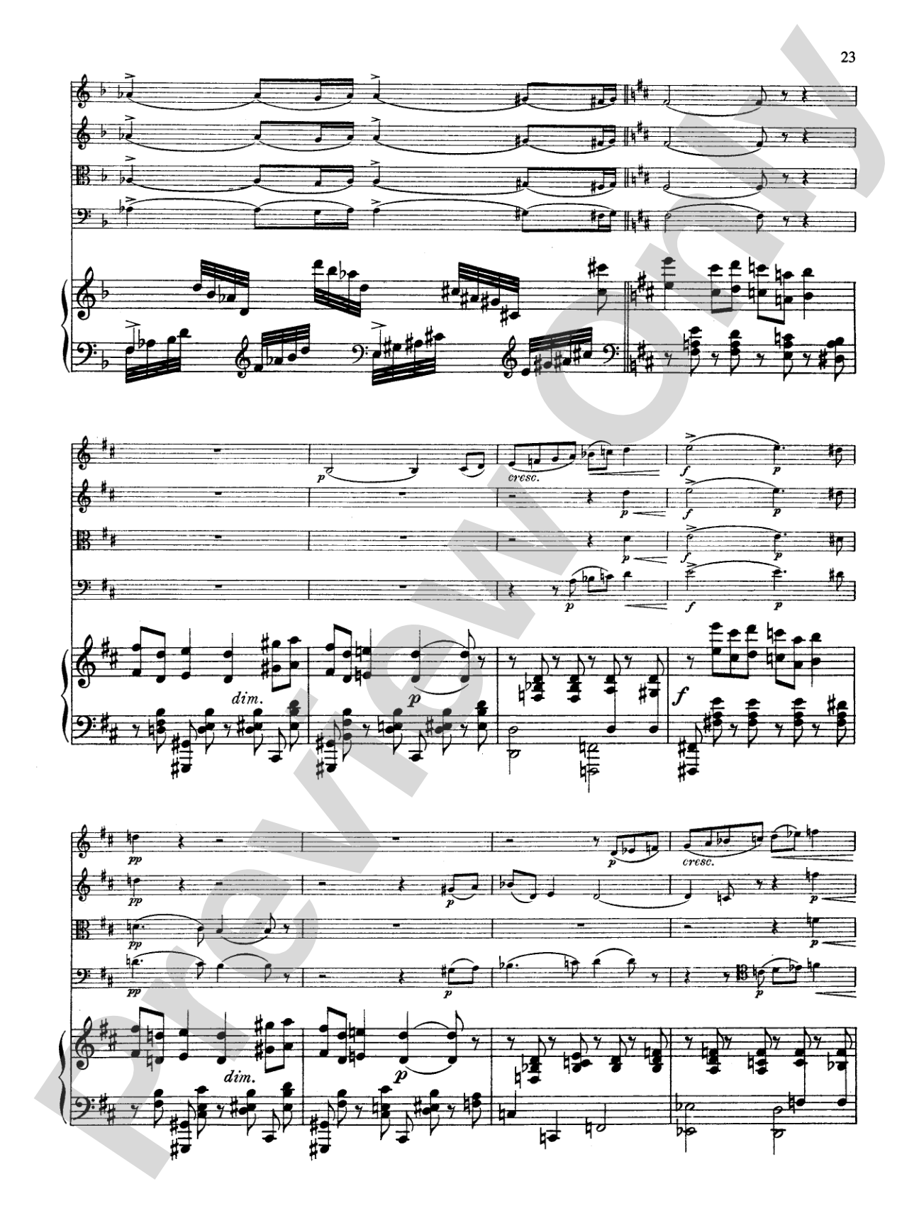 Fauré: Quintet, Op. 89 in D Minor: String Quintet Book