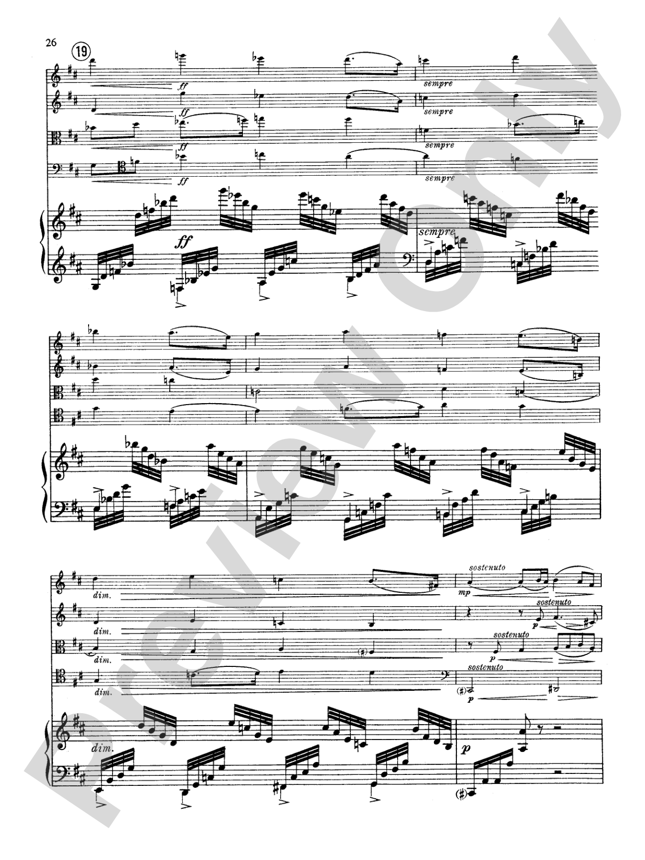 Fauré: Quintet, Op. 89 in D Minor: String Quintet Book