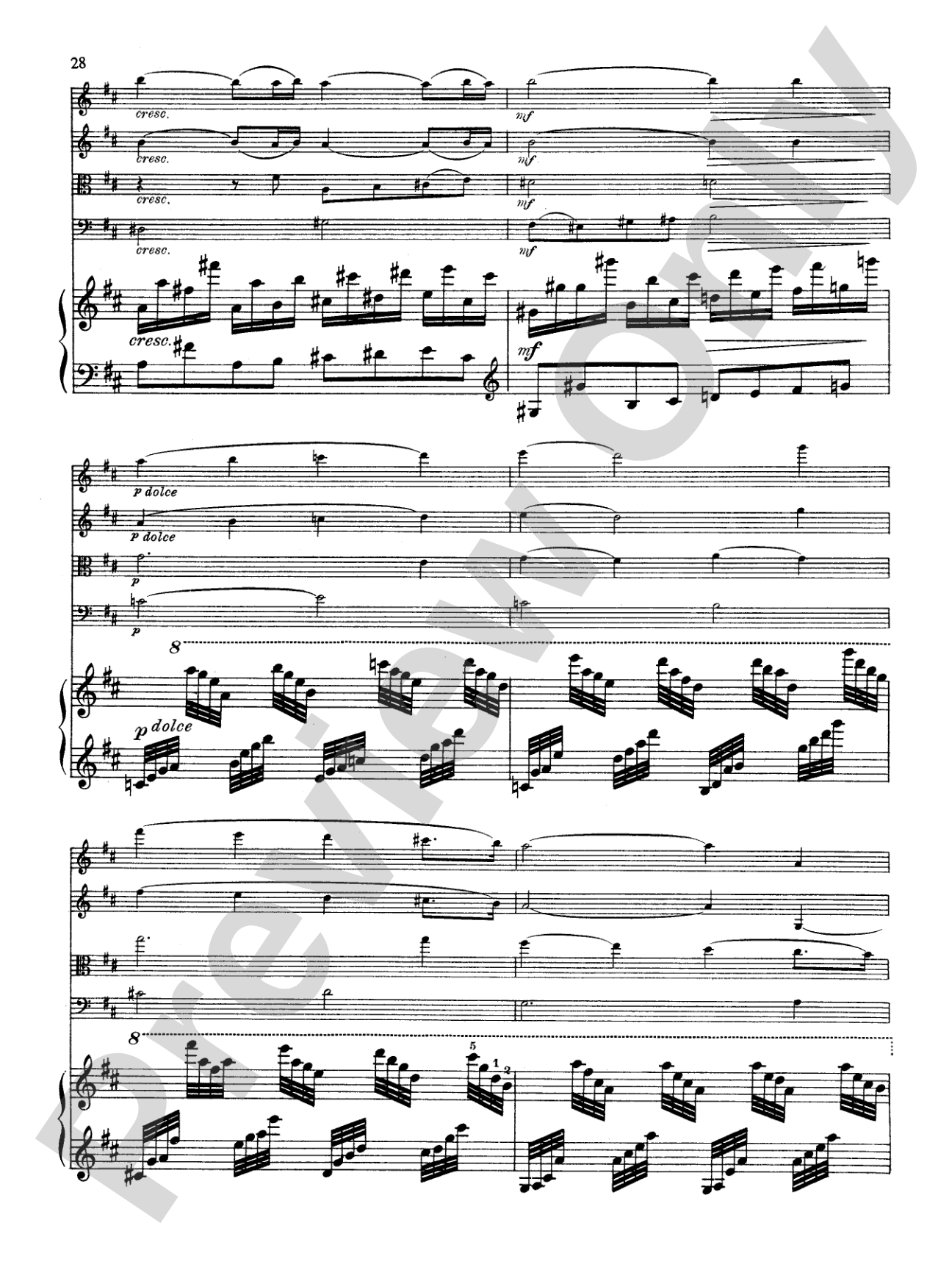 Fauré: Quintet, Op. 89 in D Minor: String Quintet Book